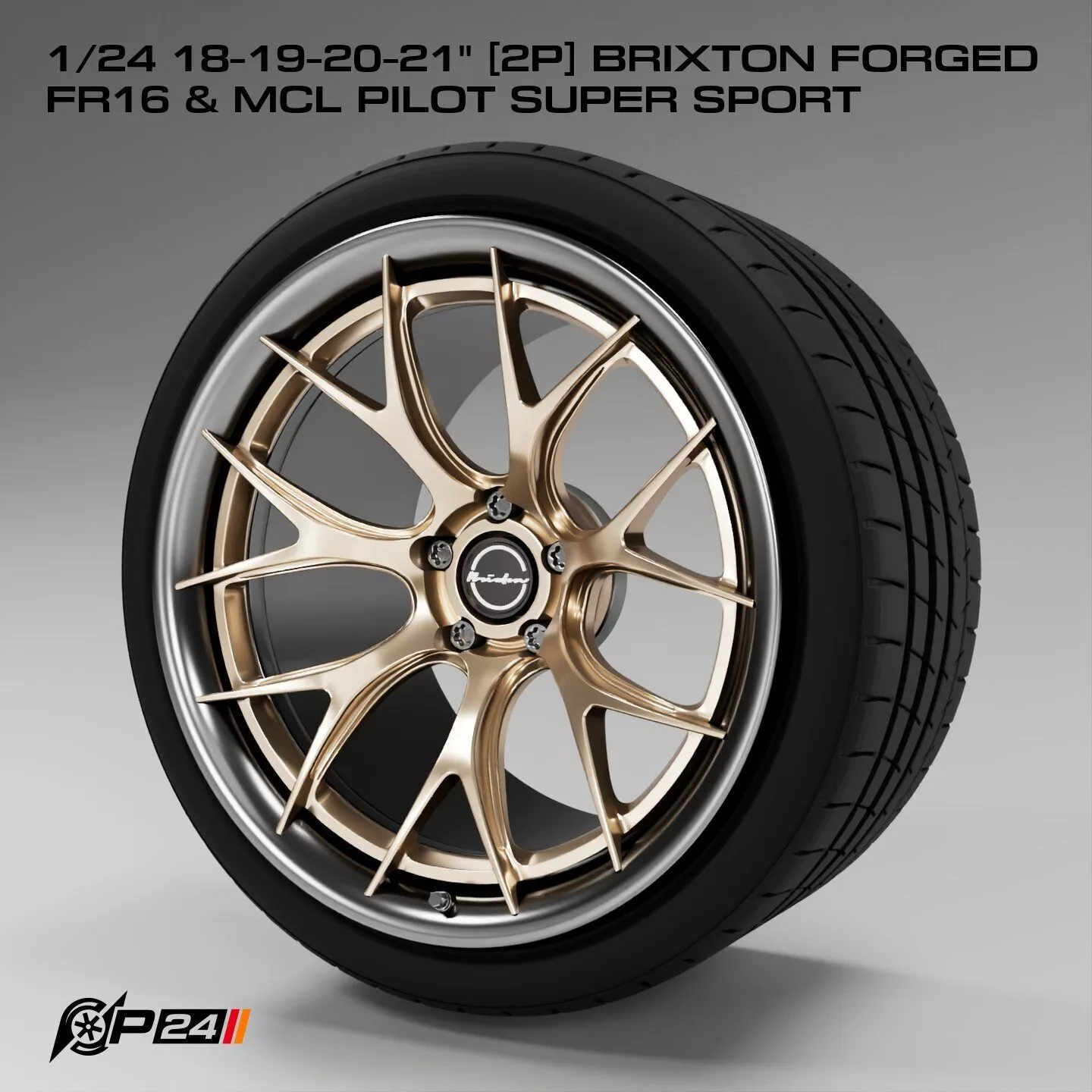 1-24th 18-19-20-21 inches 2P Brixton Forged FR16 and MCL Pilo... 3D print model