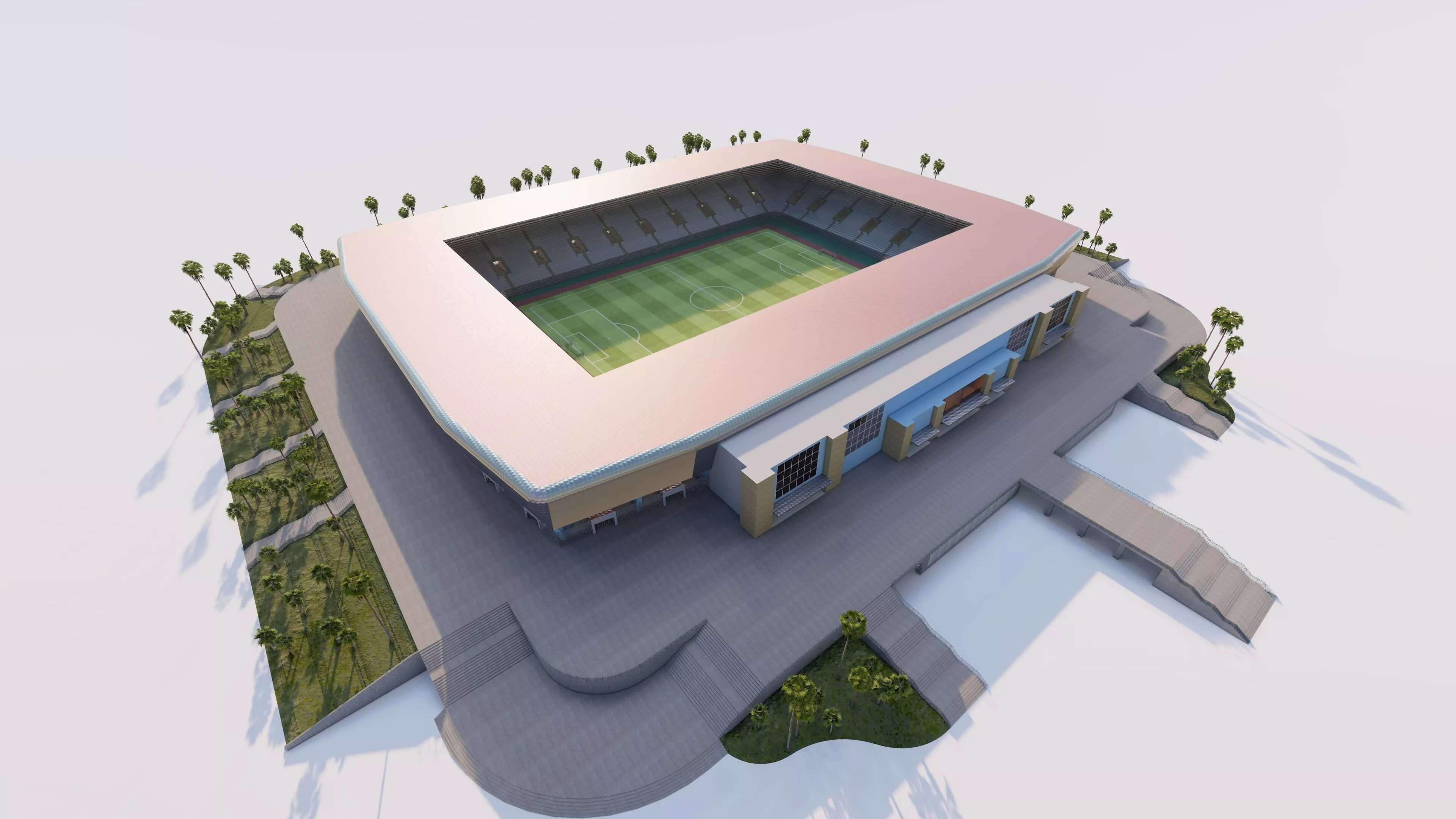 Football Stadium-American football 3D model