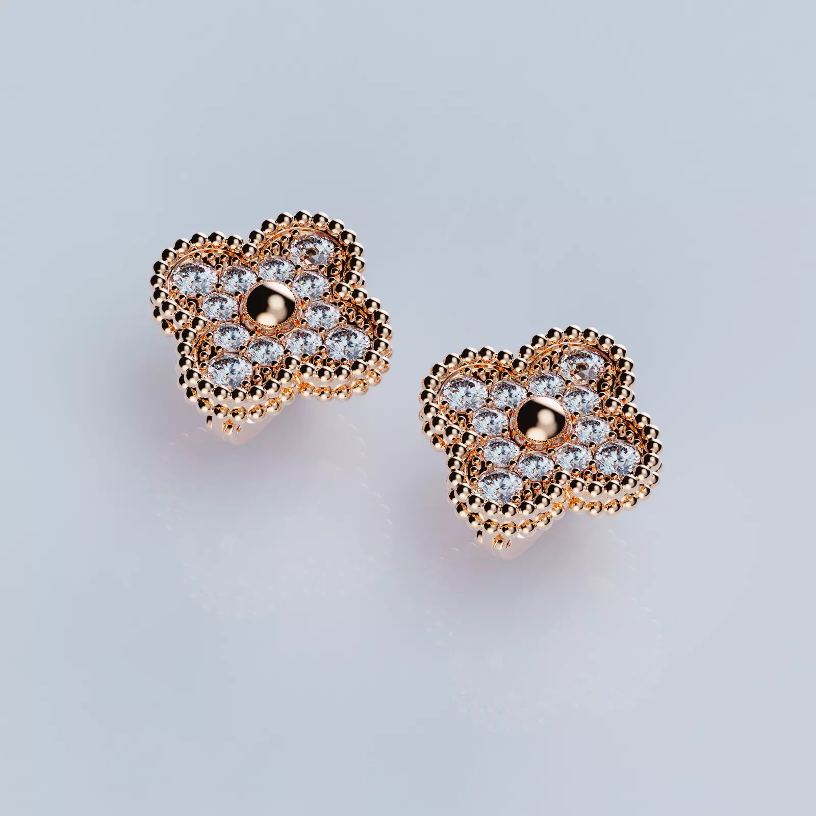 Earrings Al 3D print model