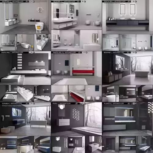 Bathroom furniture collection Antonio Lupi  9 Bathroom 3D model