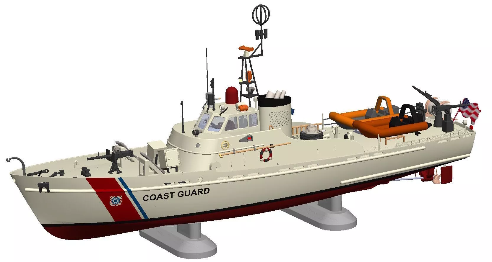 Cape Class USCGC Patrol Boat High Detail RC Ready 3D print model