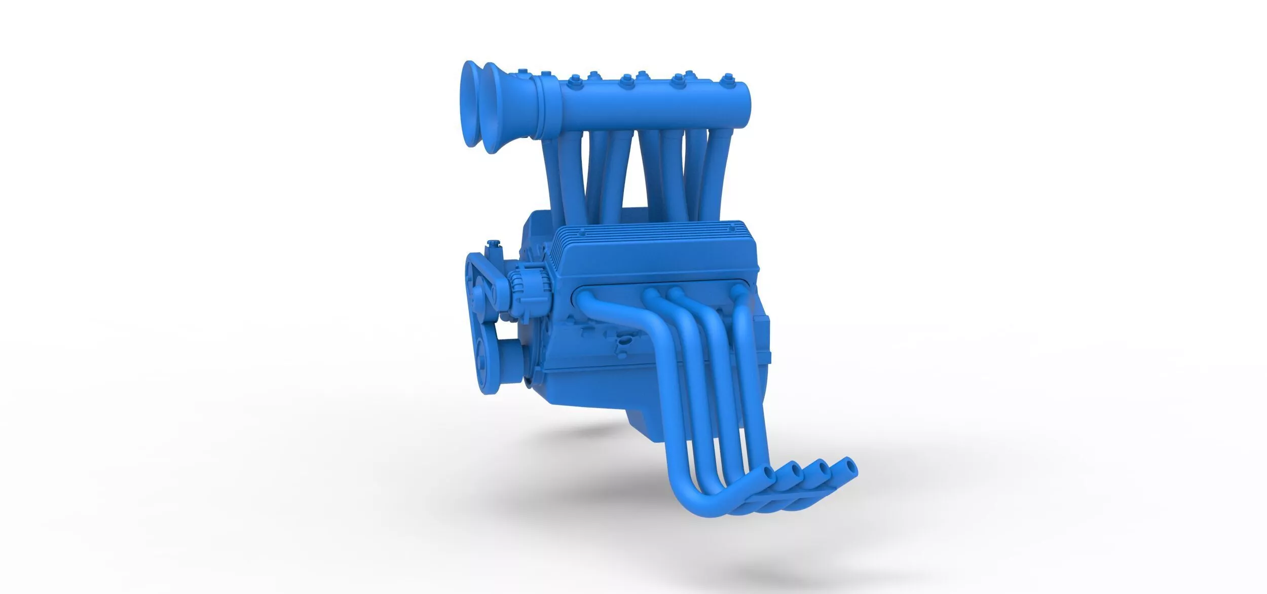 Engine V8 for vintage dragster Version 11 Scale 1 to 25 3D print model