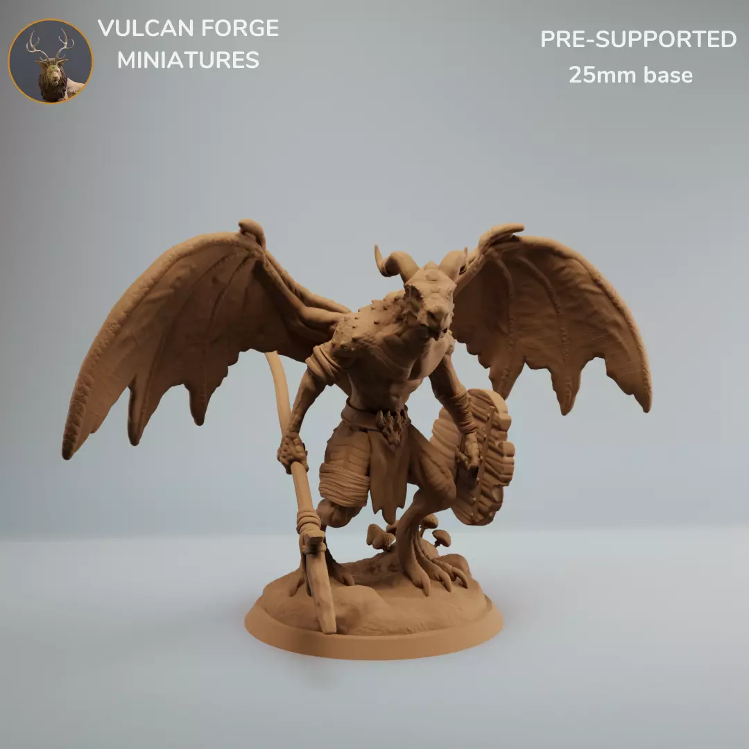 Winged kobold kobold with wings 3D print model