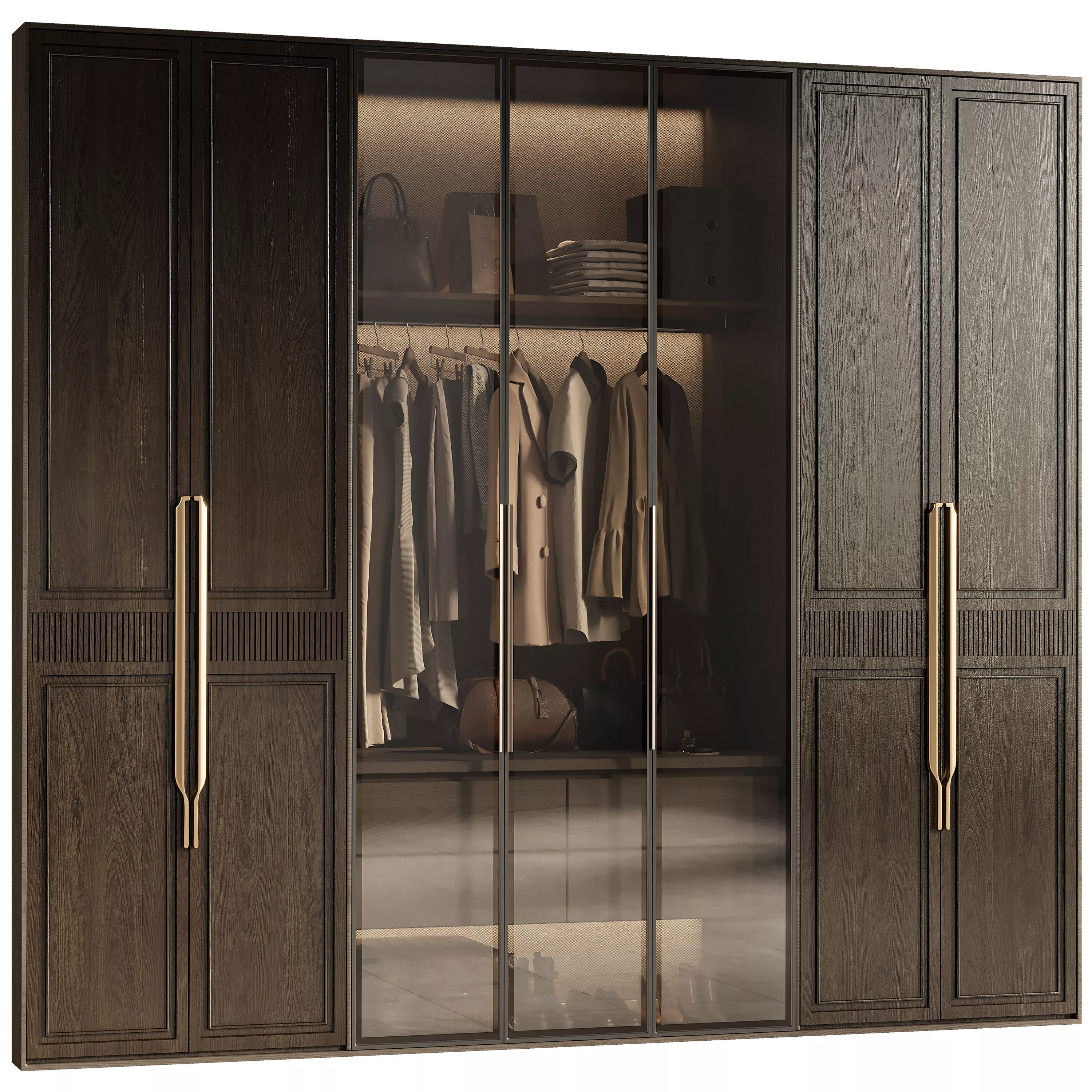 Wardrobe Display Clothing shoes and Accessories 11 3D model