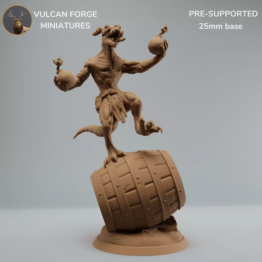 Kobold bomber Kobold on barrel 3D print model