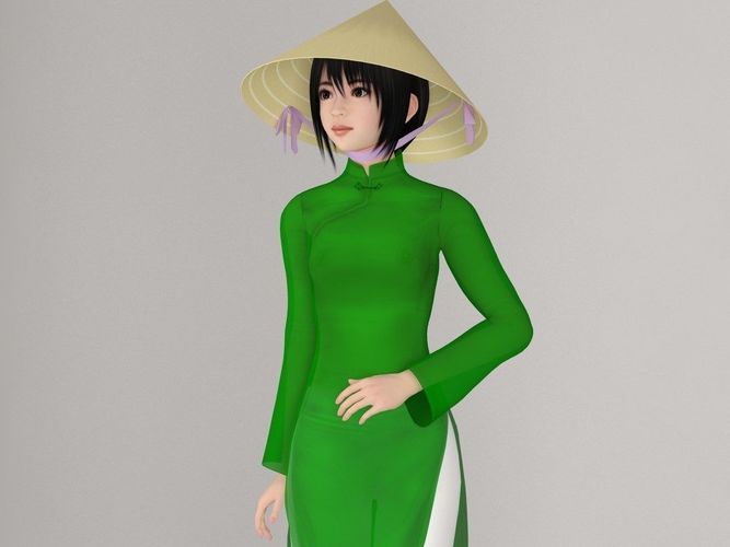 Mai various outfit pose 01 3D model