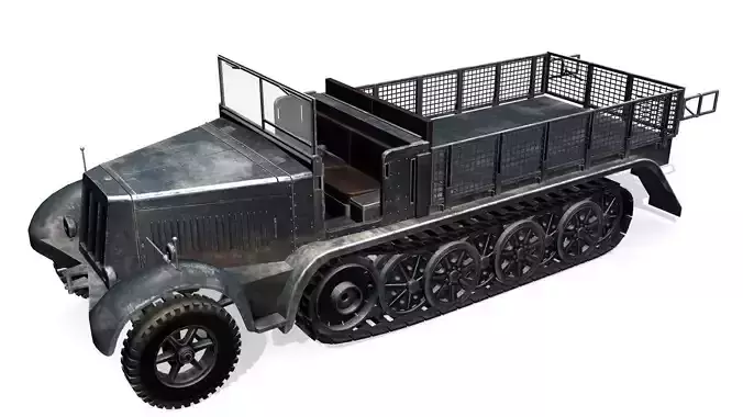 SdKfz7 Sonderkraftfahrzeug7 - ww2 Germany Half-track -