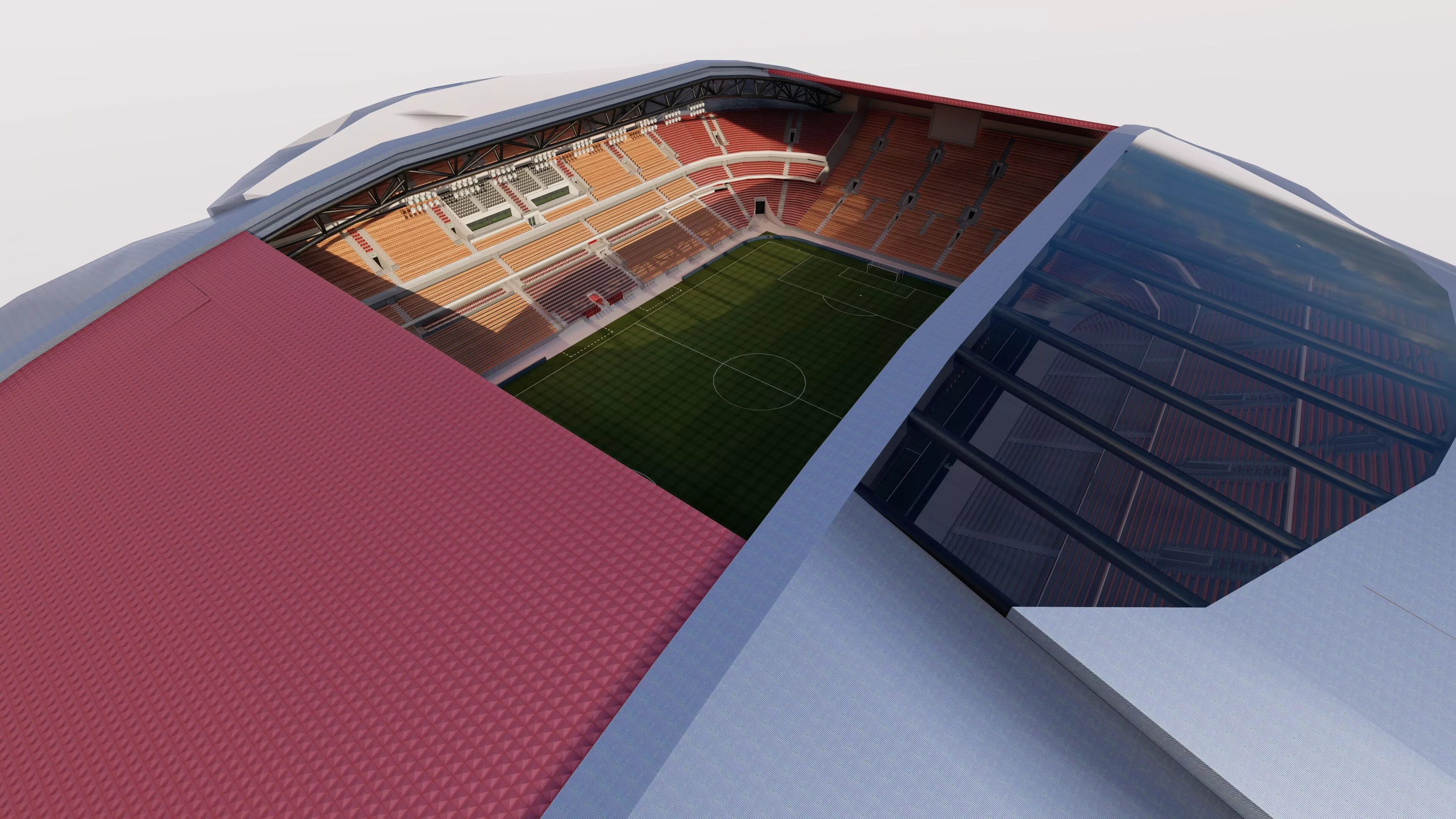 Football Stadium-American football 3D model