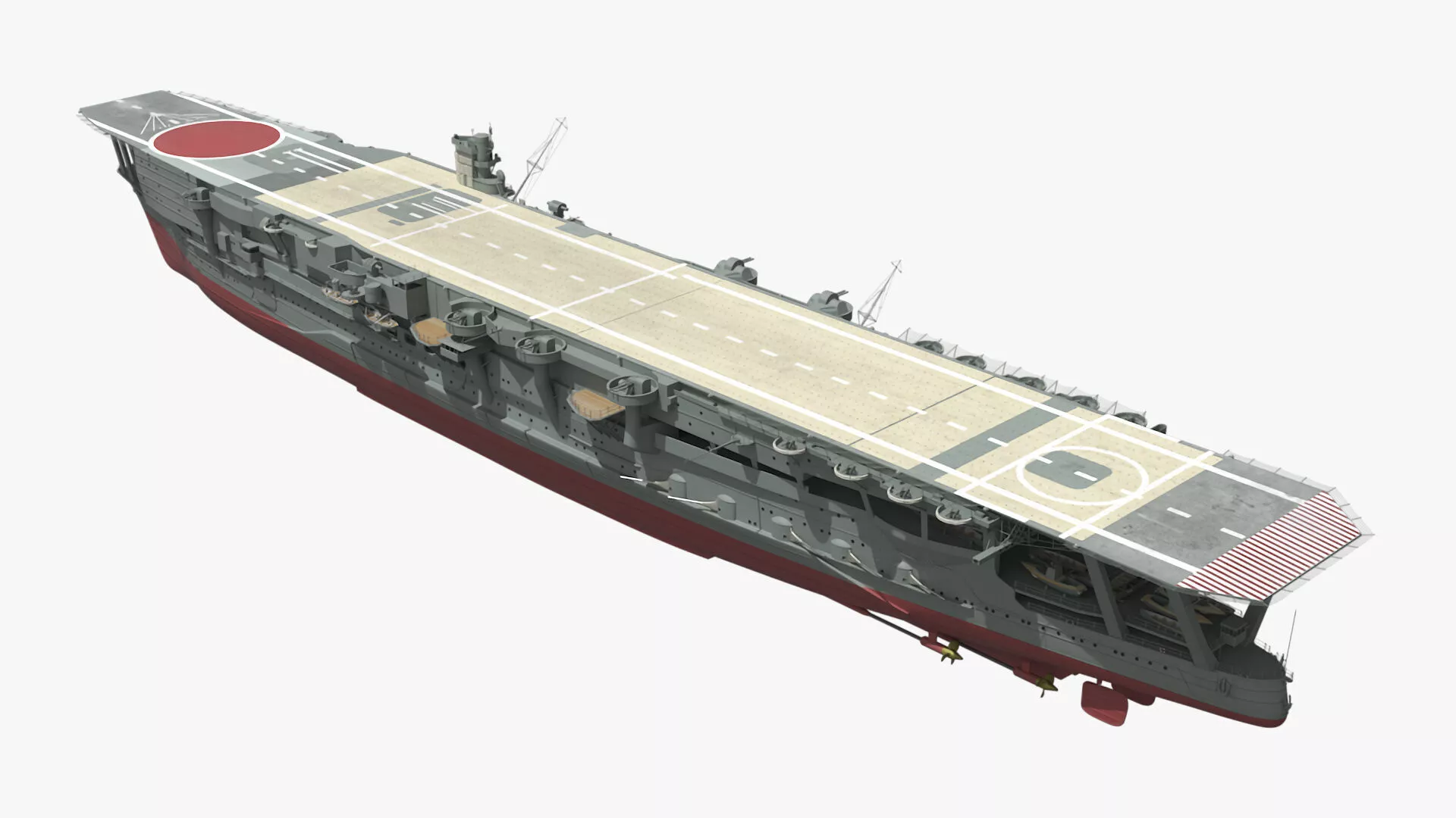 Japanese Aircraft Carrier Kaga 3D model