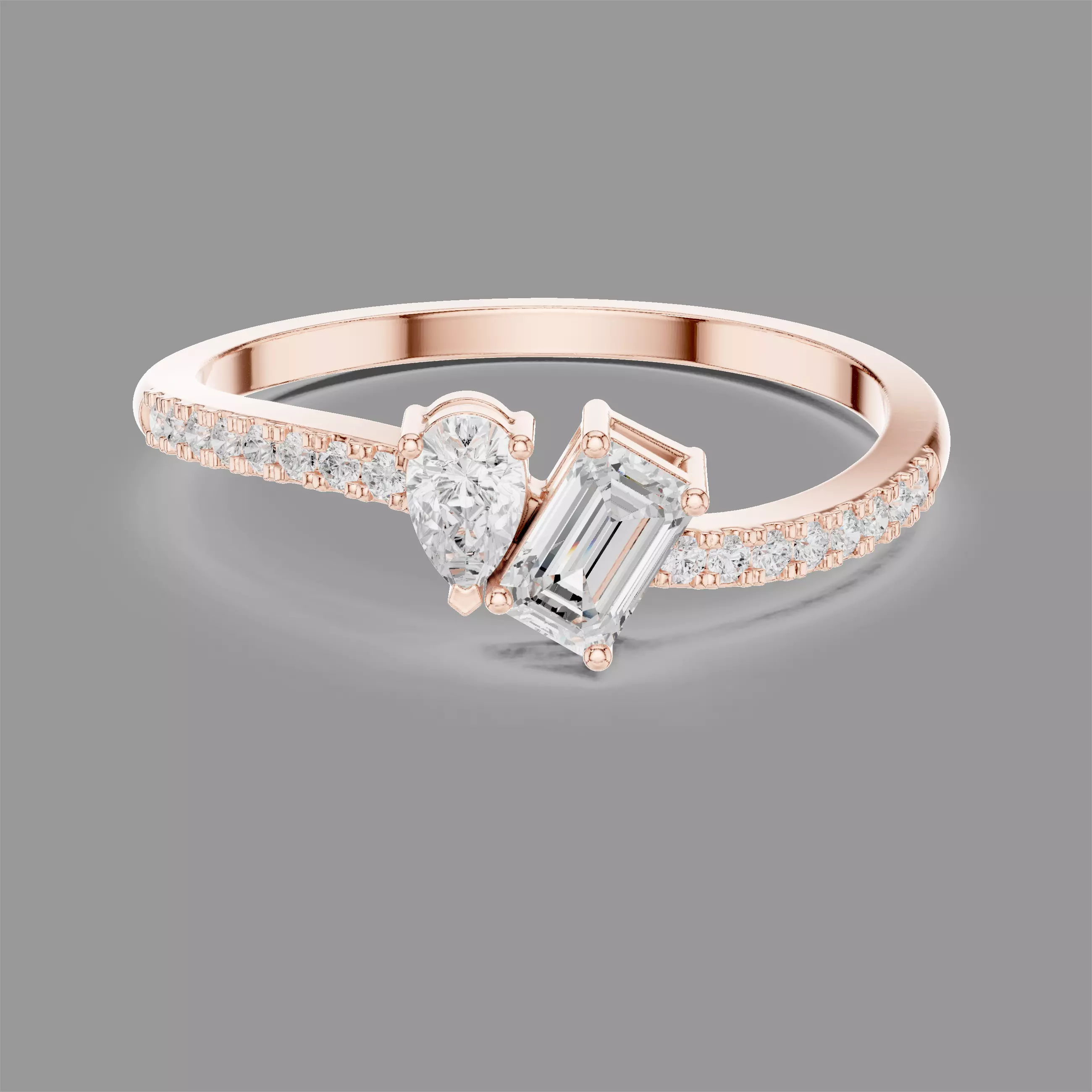 Minimalist Diamond Ring 3D print model