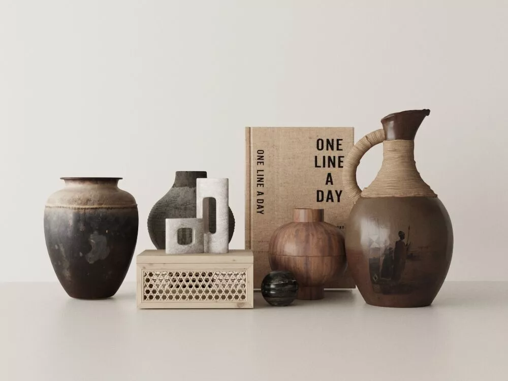Wabi-Sabi Home Decor 3D Model Collection 3D model