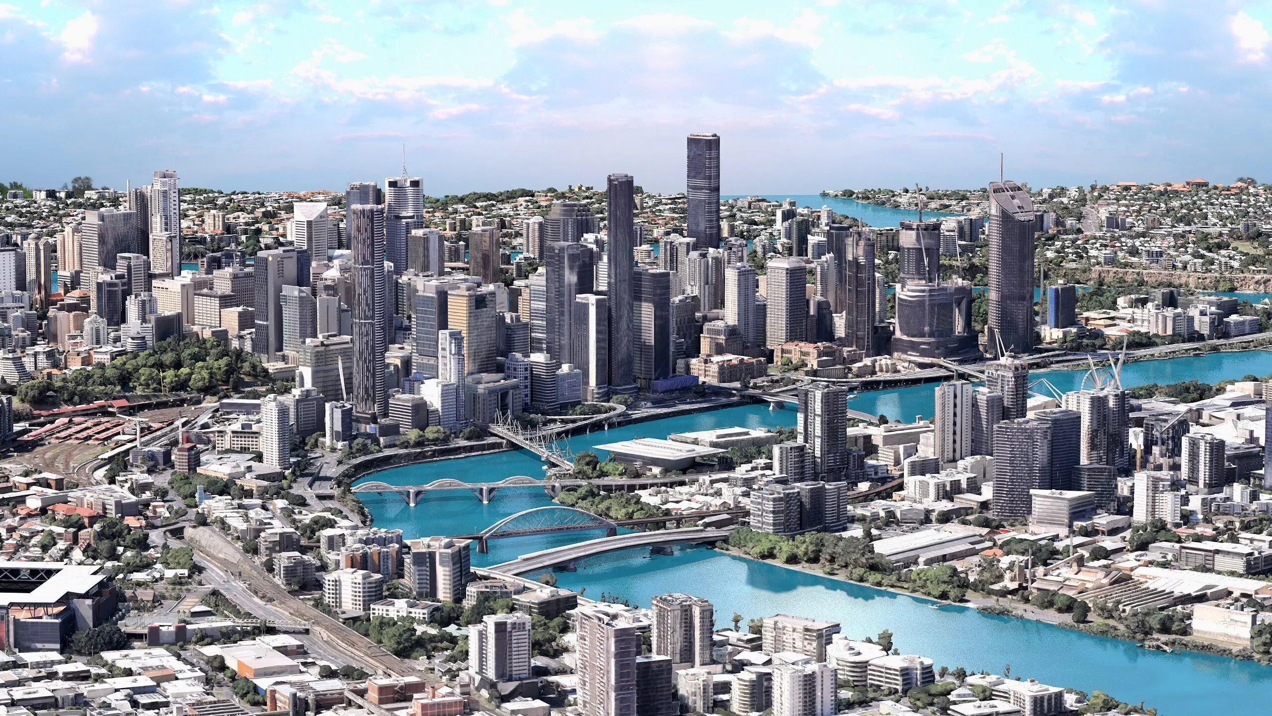 Brisbane City Australia 3D Scan 3D model | CGTrader