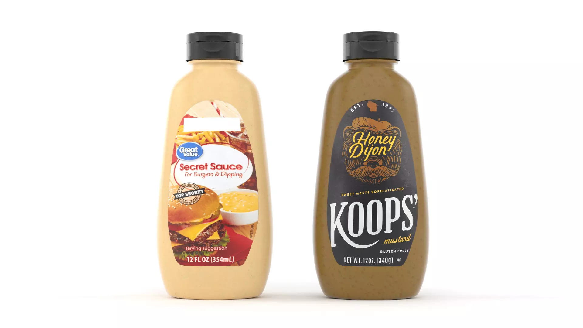 Sauce Bottles 3D model