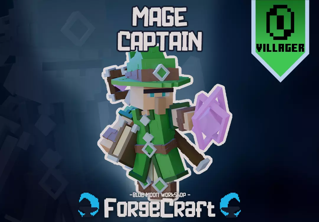 Villager Mage Captain 3D print model