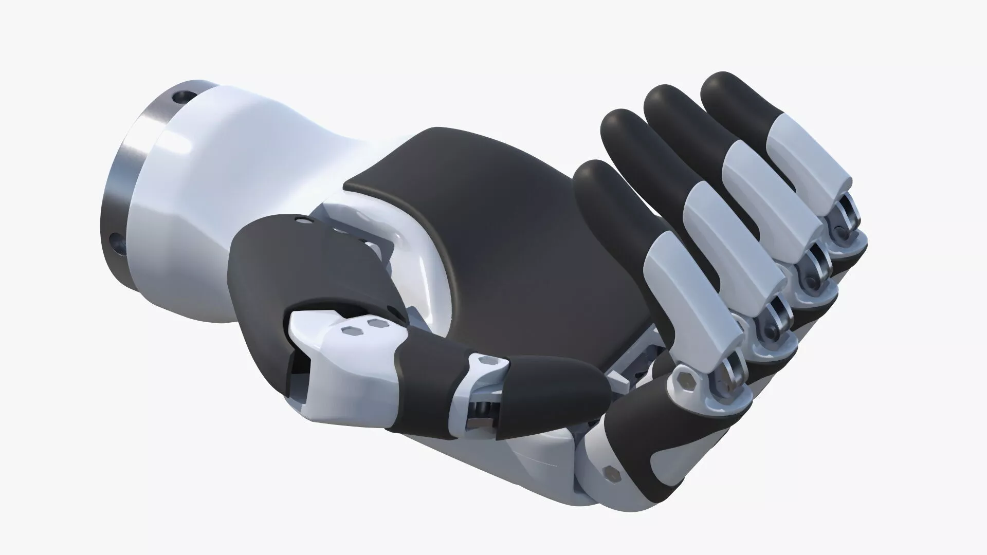 Dexterous Robotic Hand Right Rigged for Maya 3D model