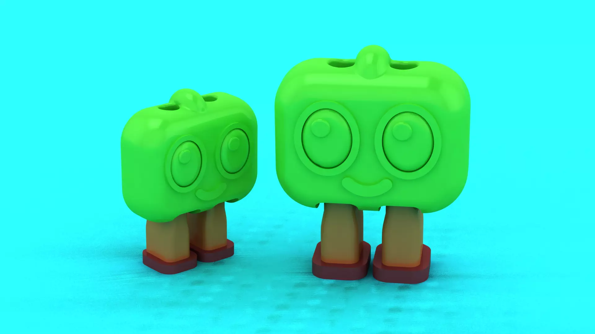 Cute Robot Figurine 3D print model