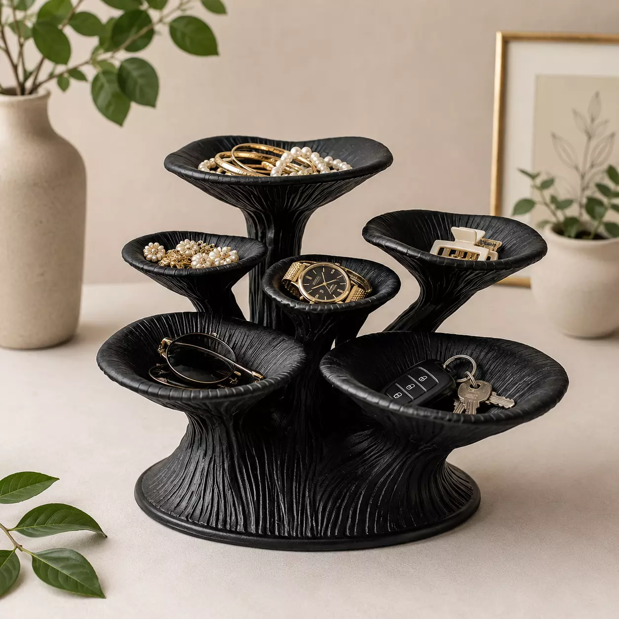 Mushroom Jewelry Organizer Bambu Lab AMS Multicolor3MF 3D print model
