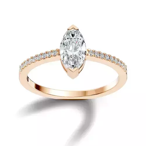 Italian Diamond Ring 