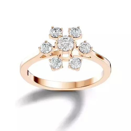 Italian Diamond Ring 
