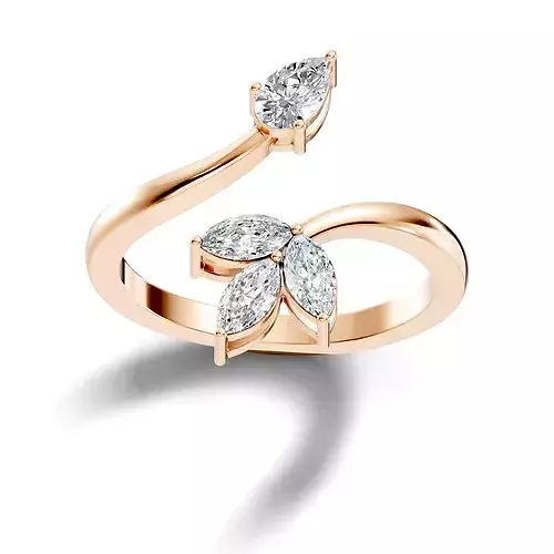 Italian Diamond Ring 