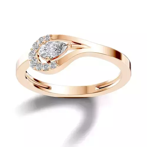 Italian Diamond Ring 