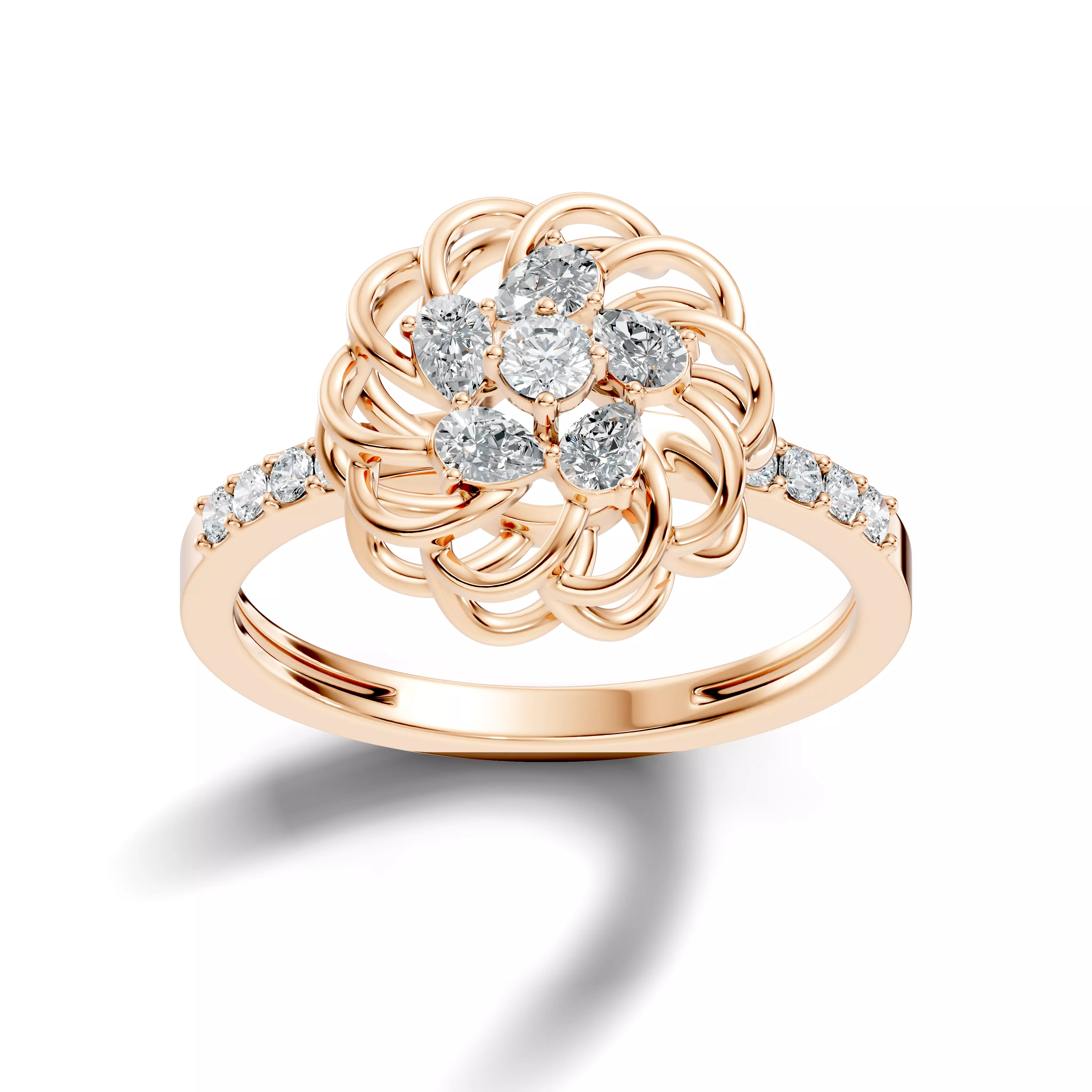 Italian Diamond Ring 3D print model