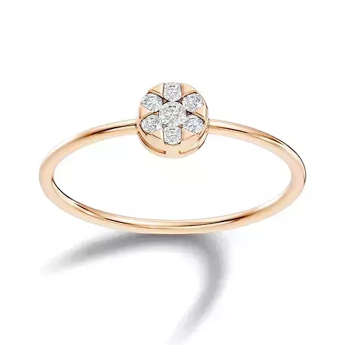 Italian Diamond Ring 