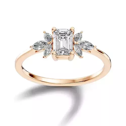 Italian Diamond Ring 