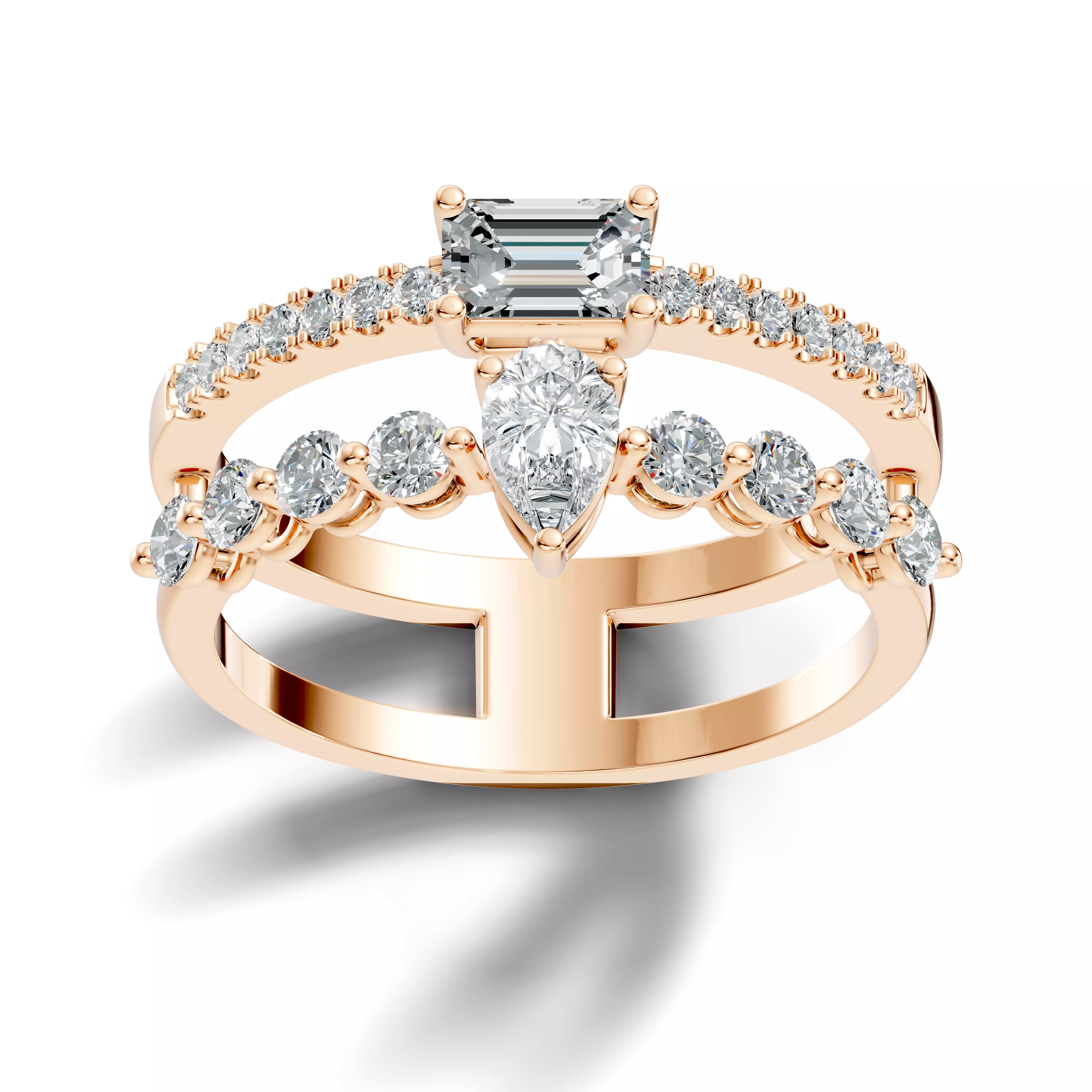 Italian Diamond Ring 3D print model
