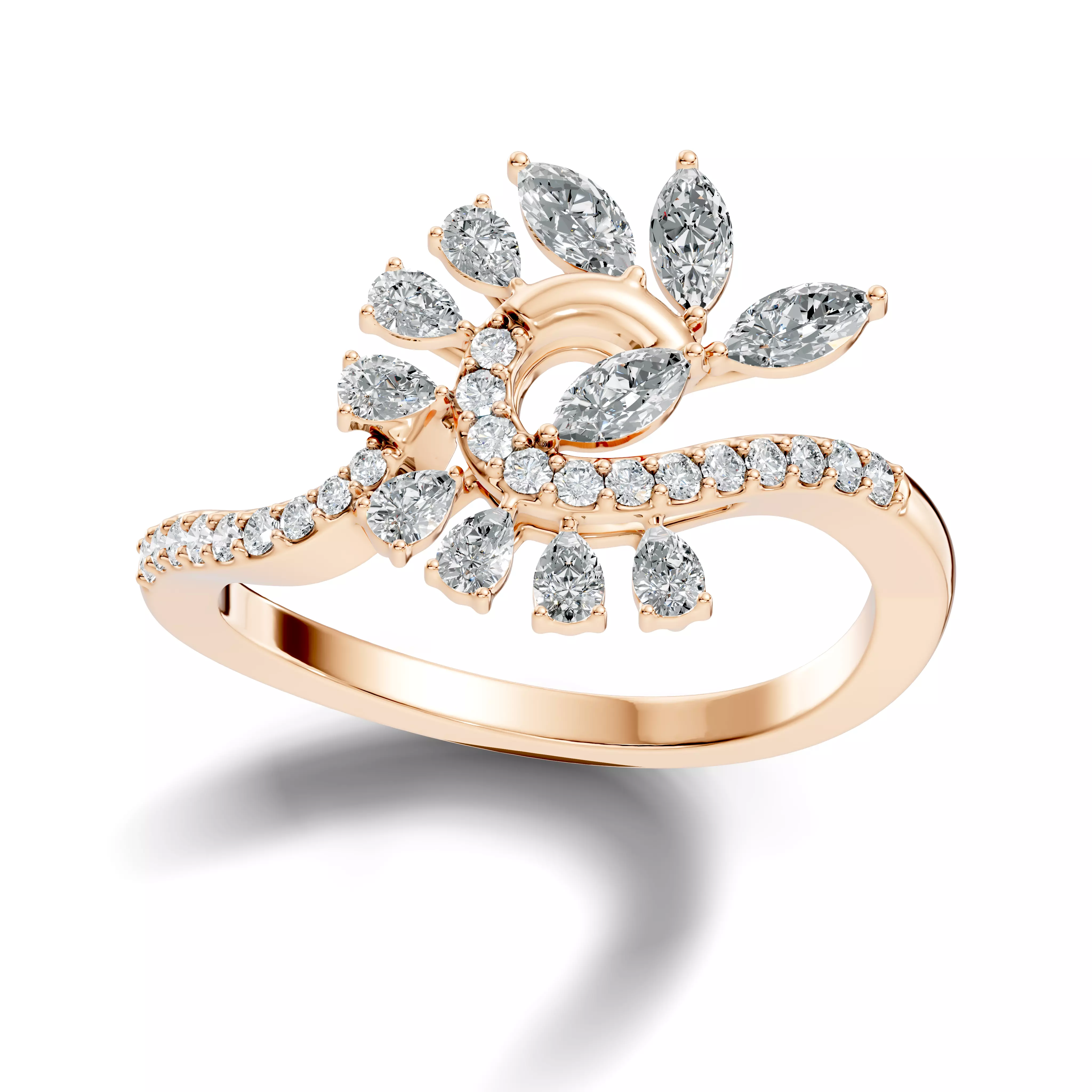 Italian Diamond Ring 3D print model