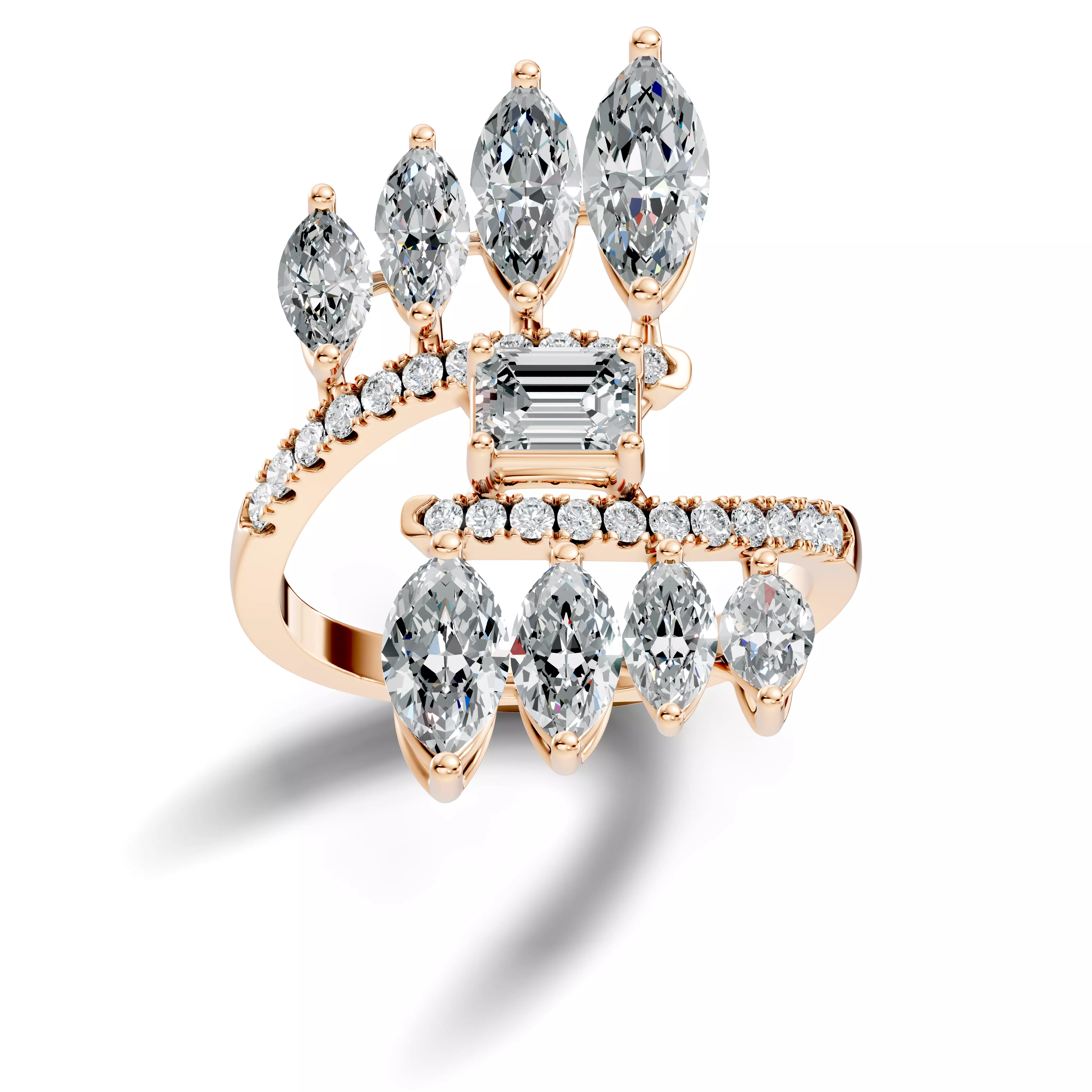 Italian Diamond Ring 3D print model