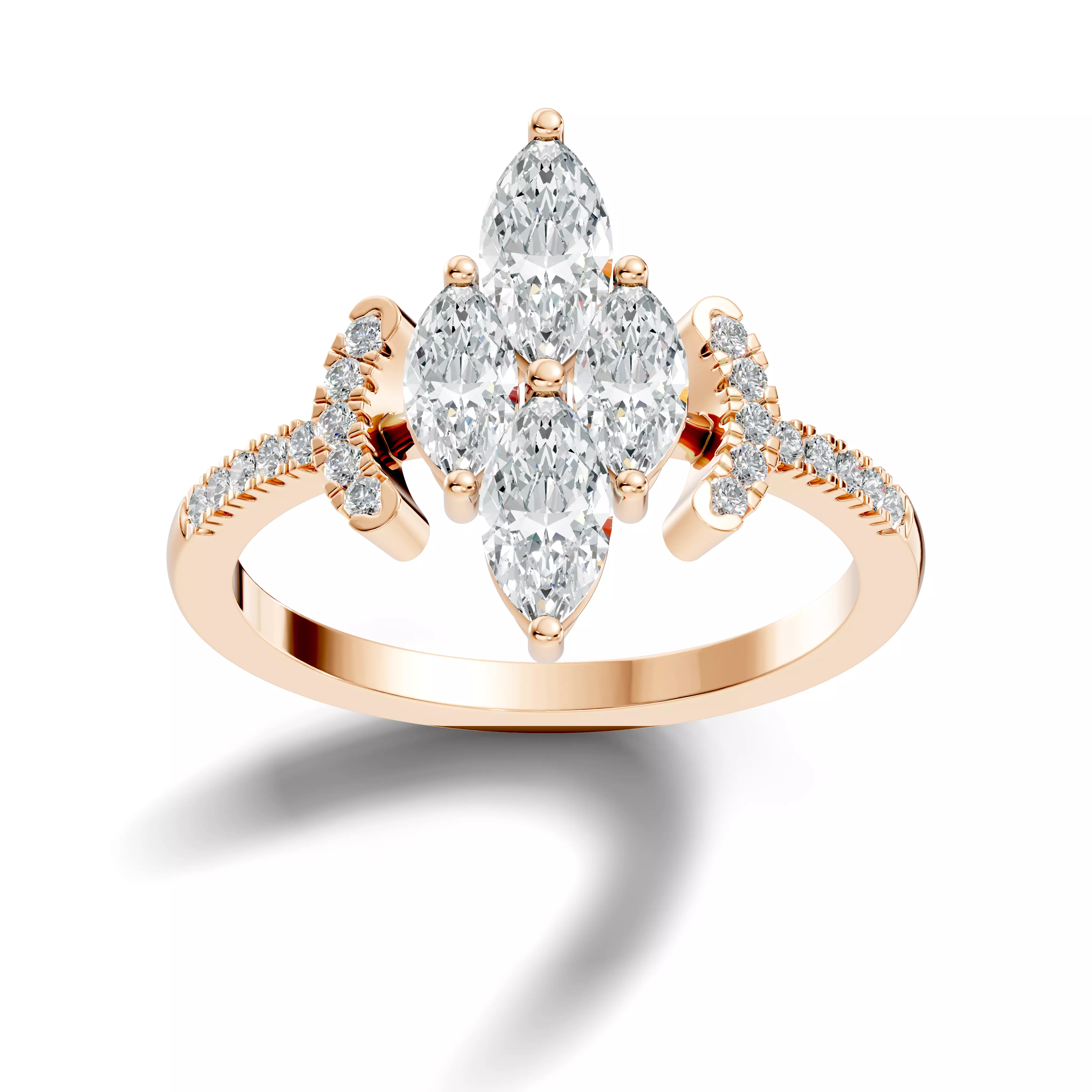 Italian Diamond Ring 3D print model