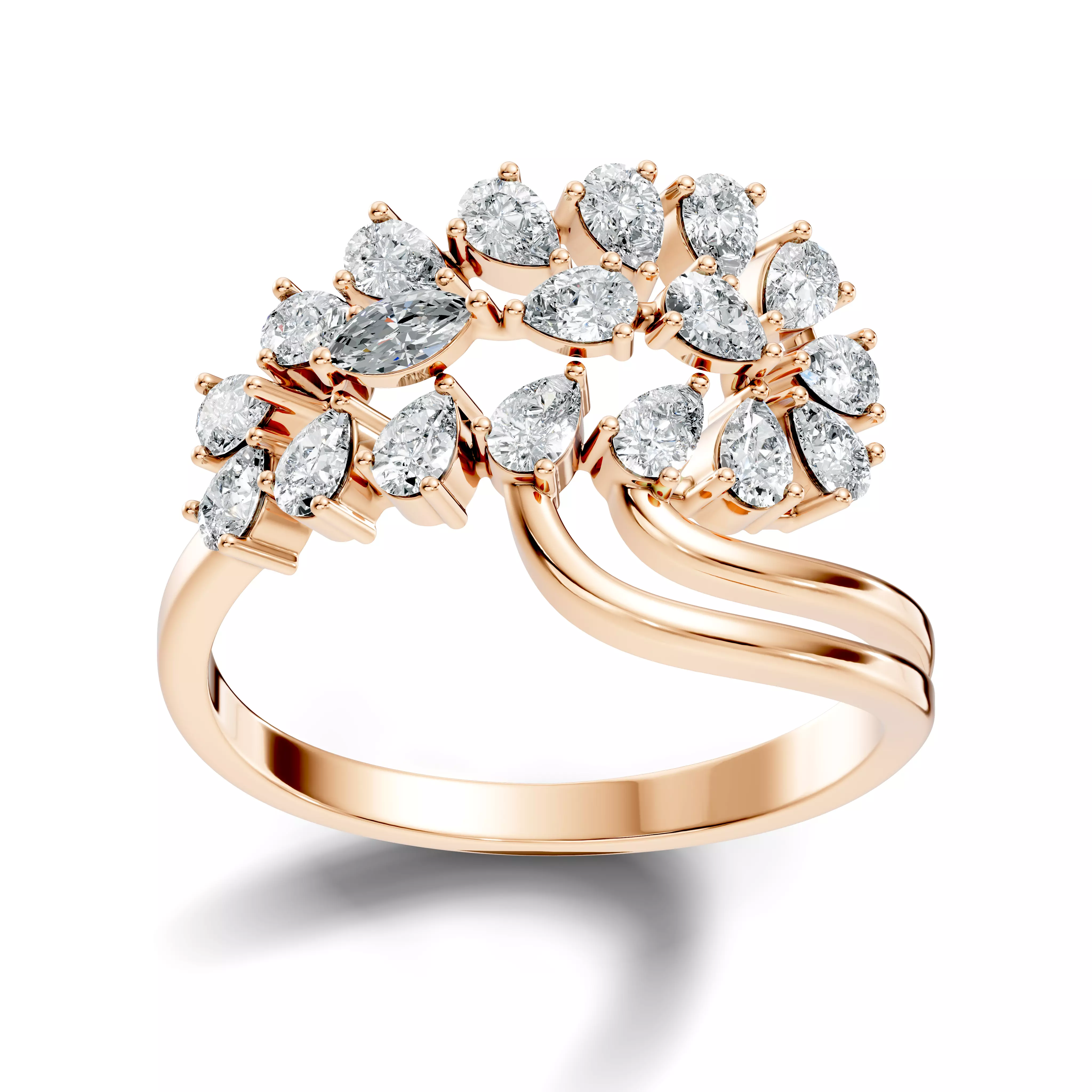 Italian Diamond Ring 3D print model