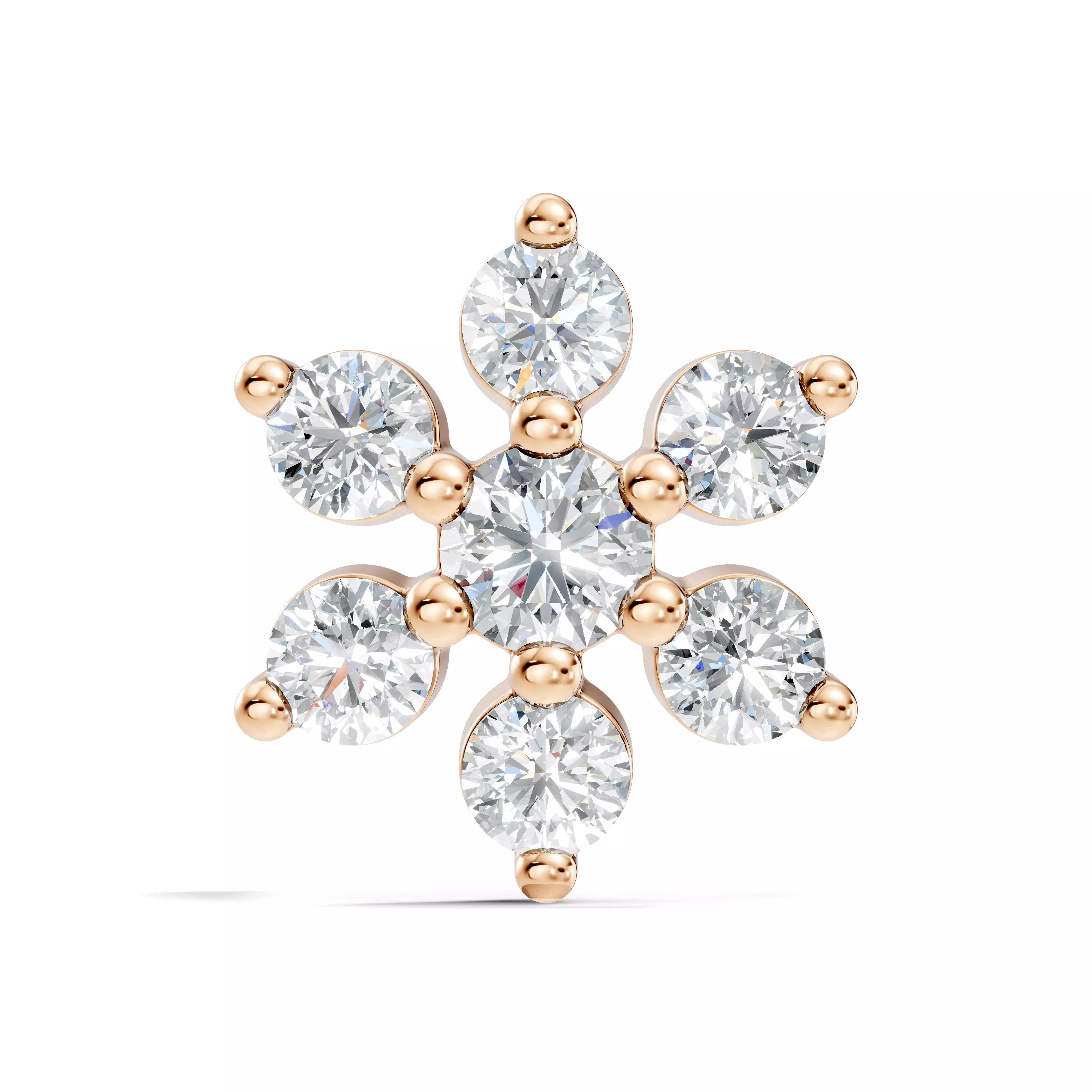 Diamond Nose Pin 3D print model
