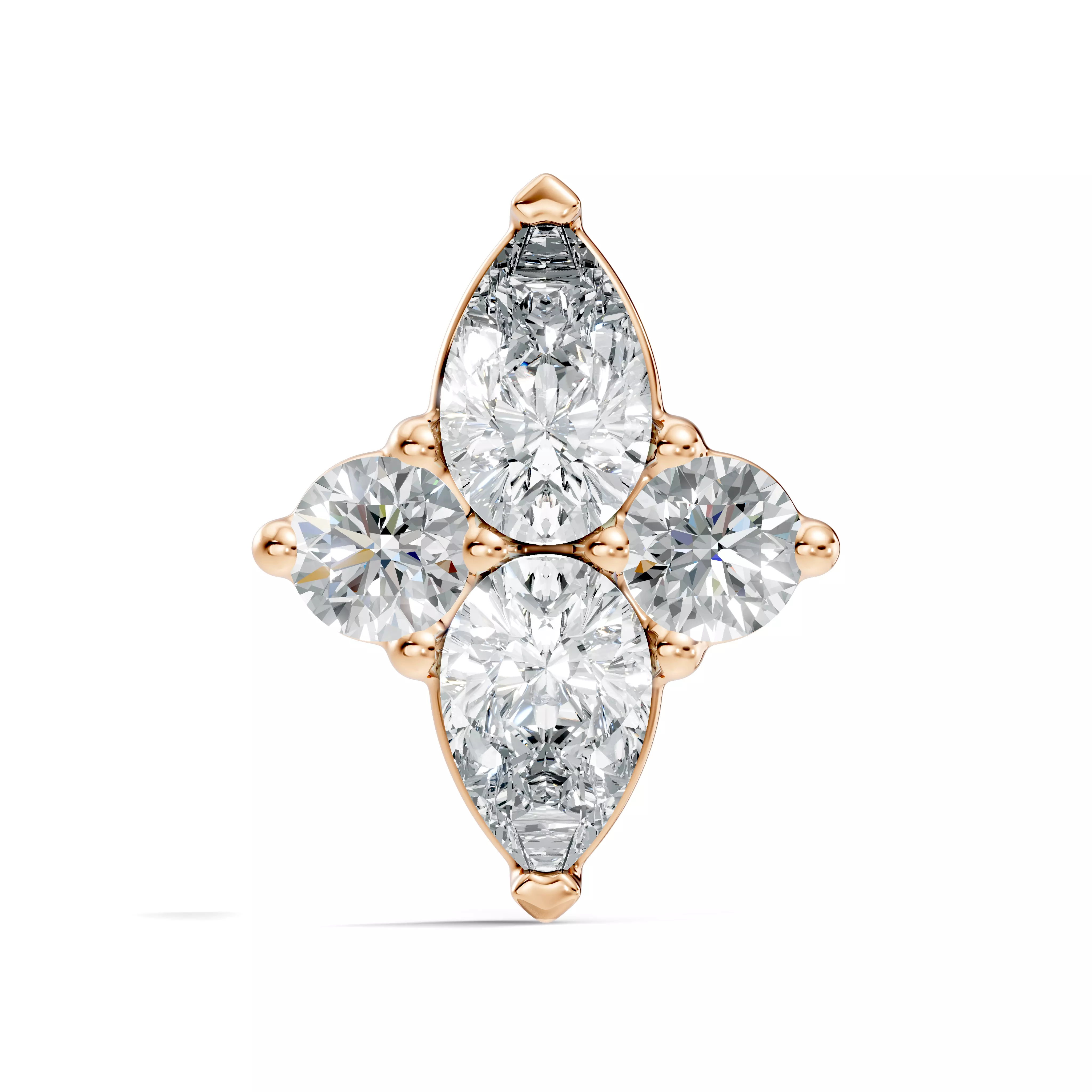 Diamond Nose Pin 3D print model