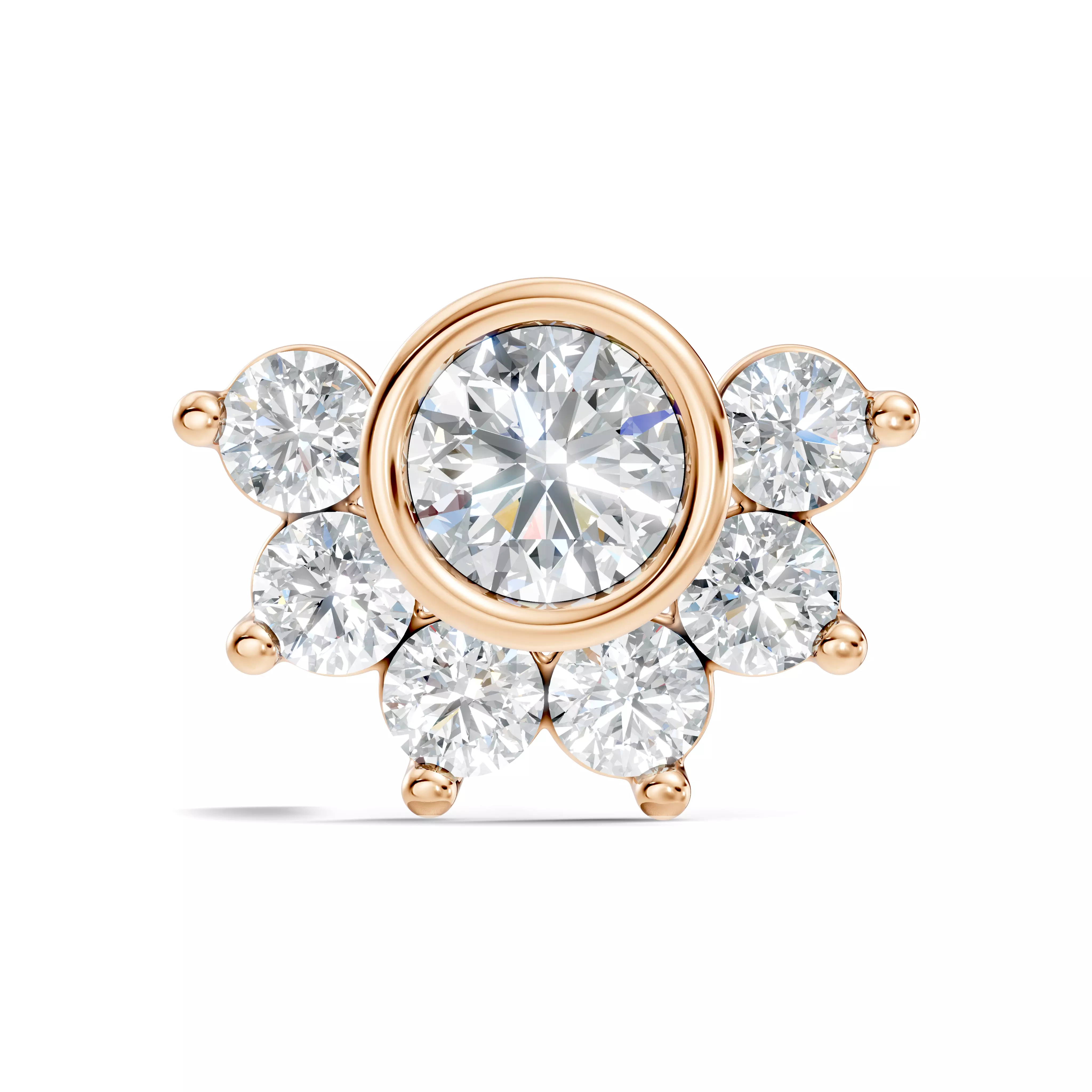 Diamond Nose Pin 3D print model