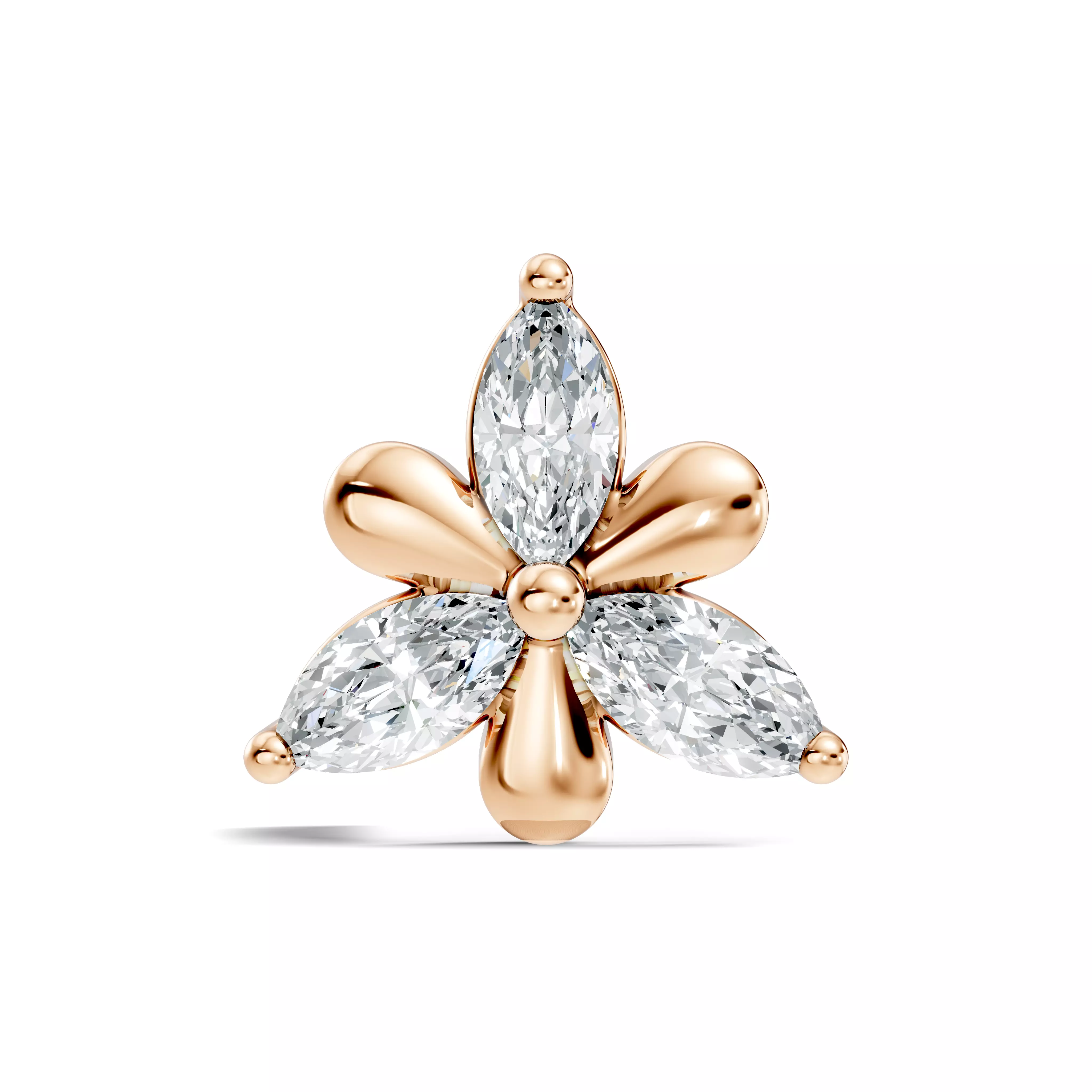 Diamond Nose Pin 3D print model