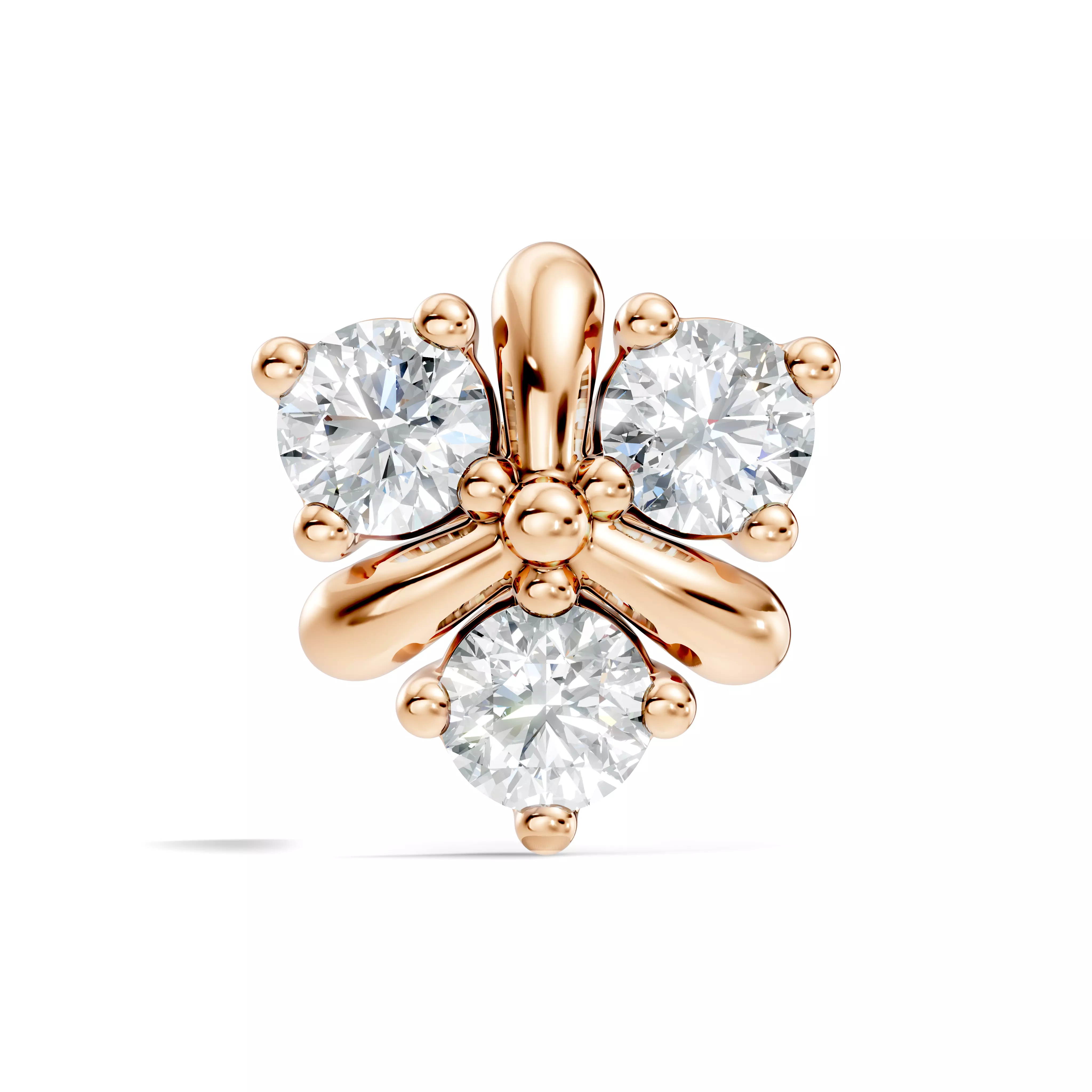 Diamond Nose Pin 3D print model