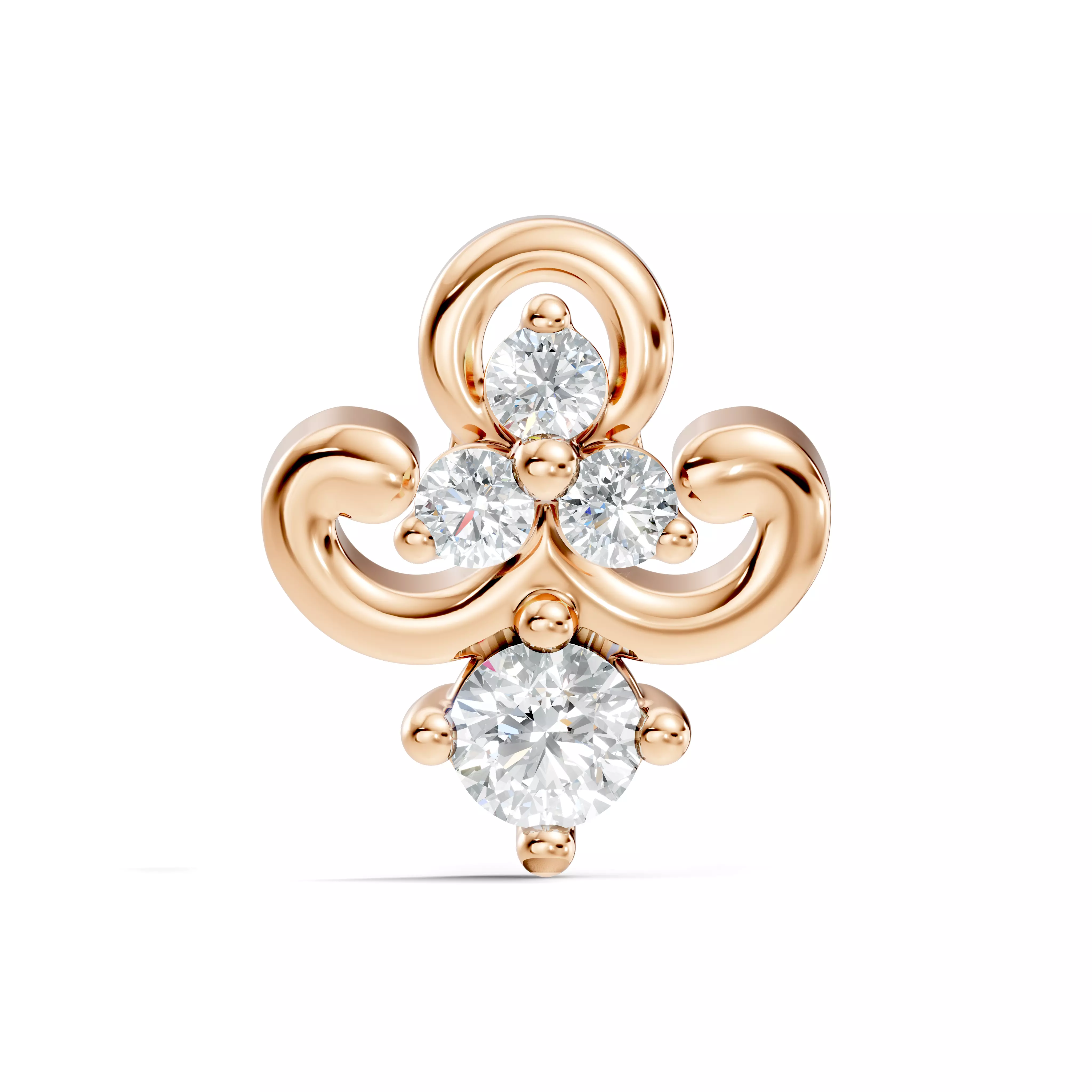 Diamond Nose Pin 3D print model