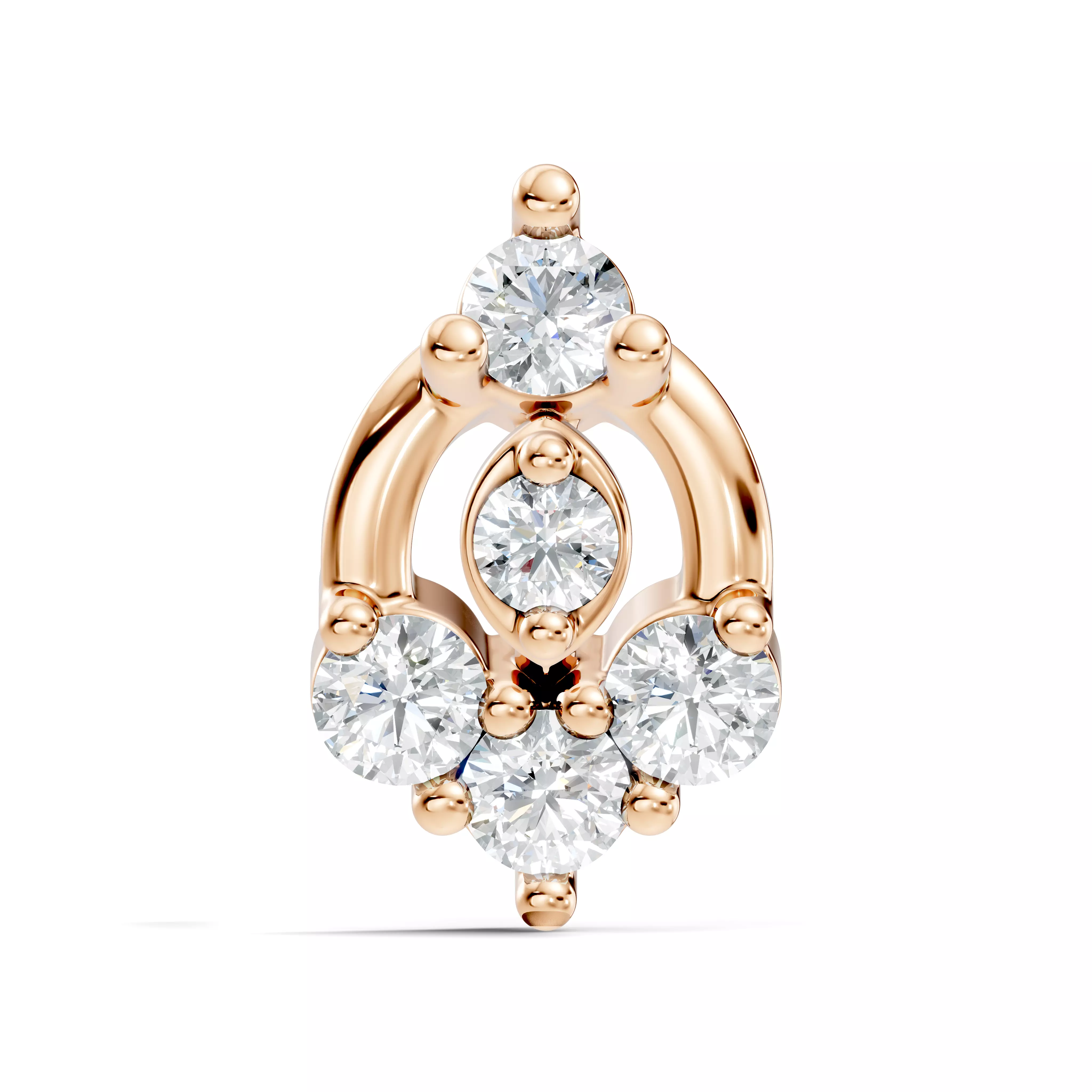 Diamond Nose Pin 3D print model
