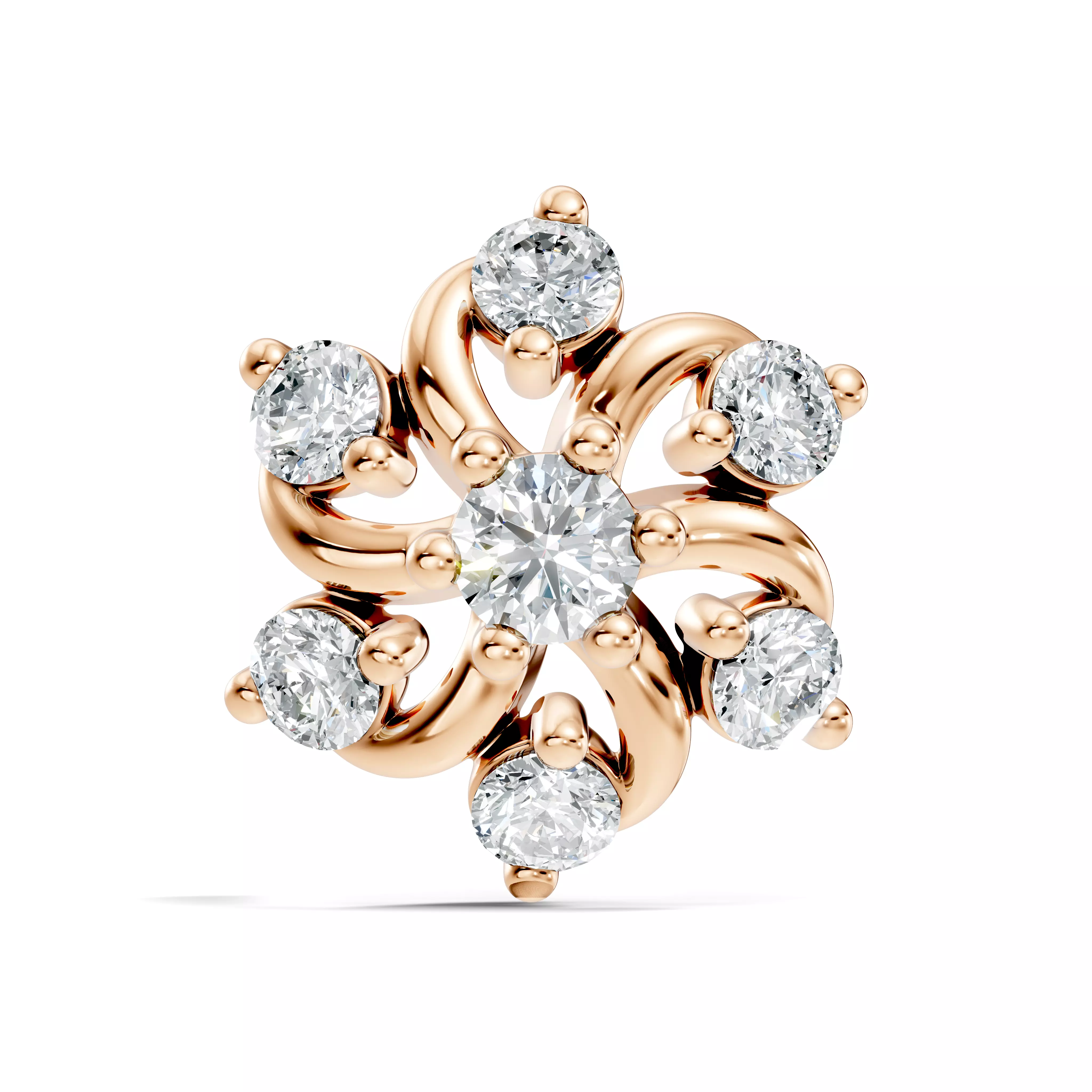 Diamond Nose Pin 3D print model