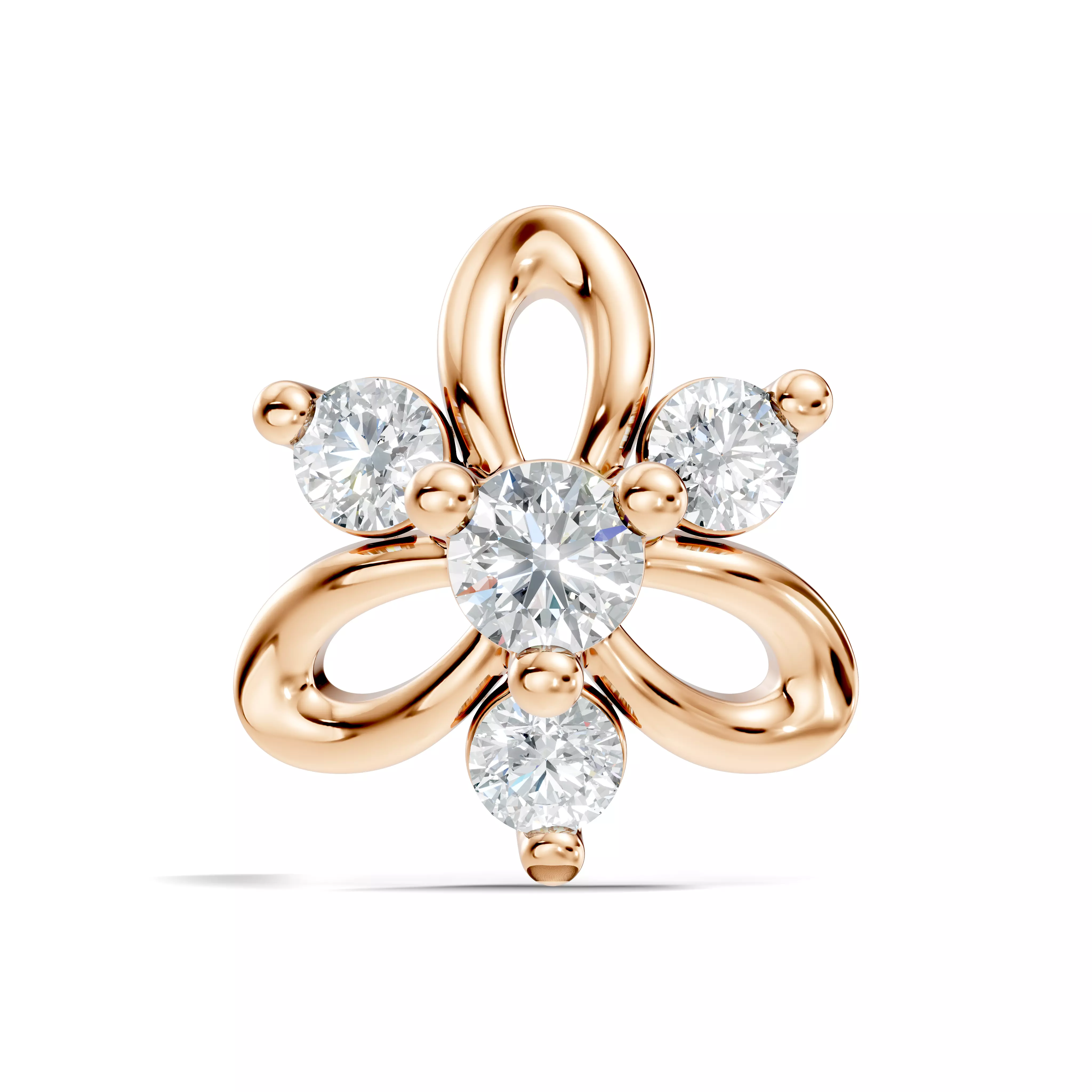 Diamond Nose Pin 3D print model
