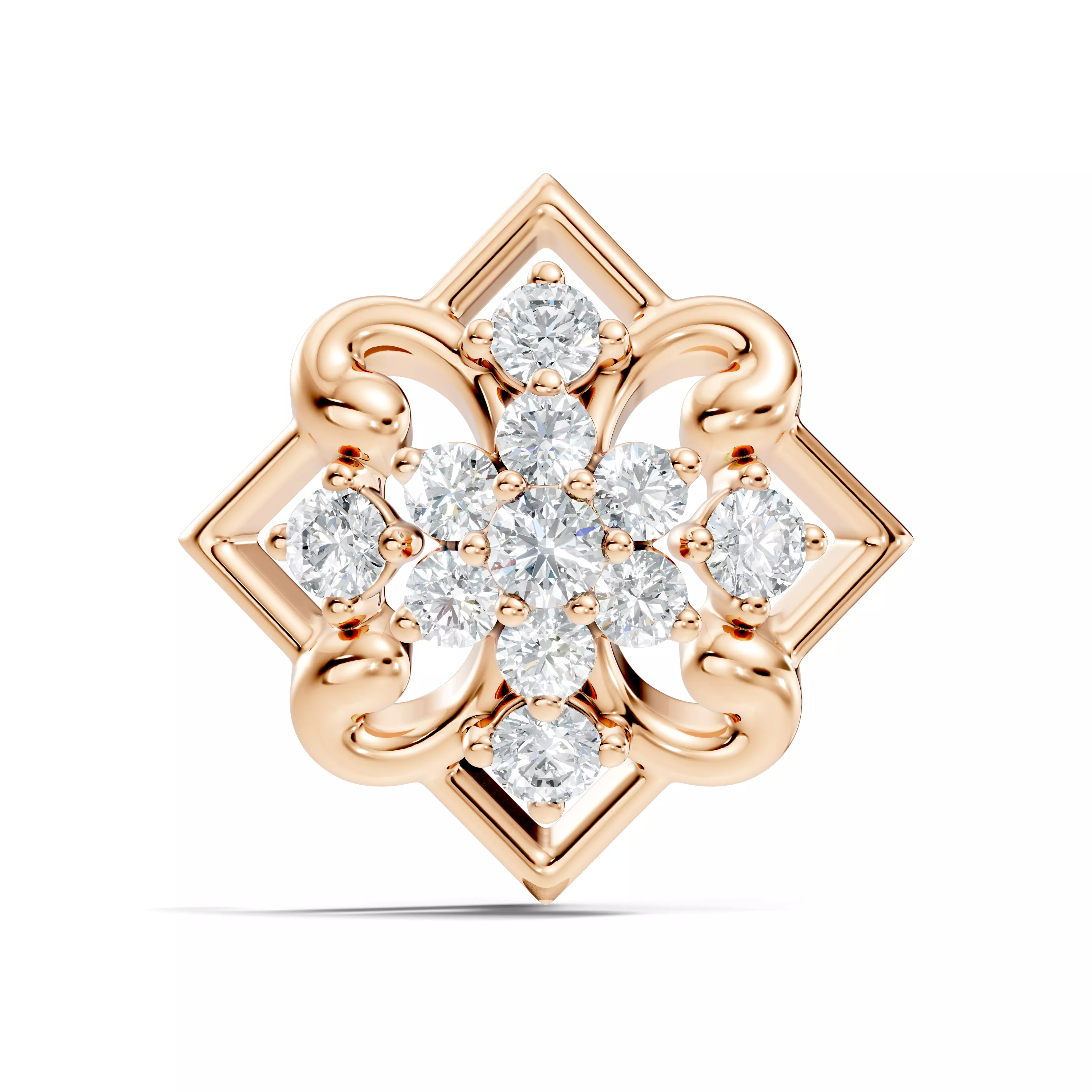 Diamond Nose Pin 3D print model