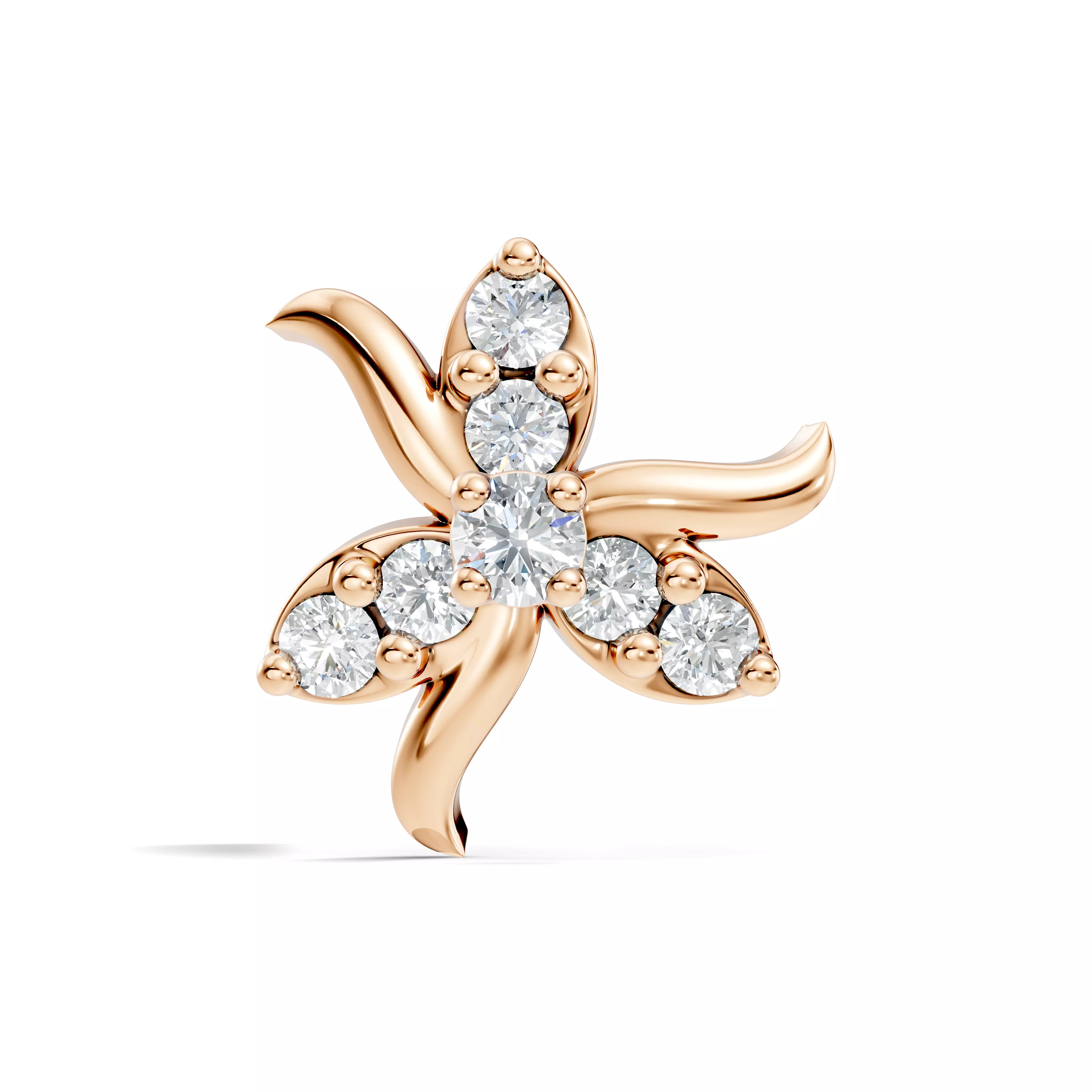 Diamond Nose Pin 3D print model