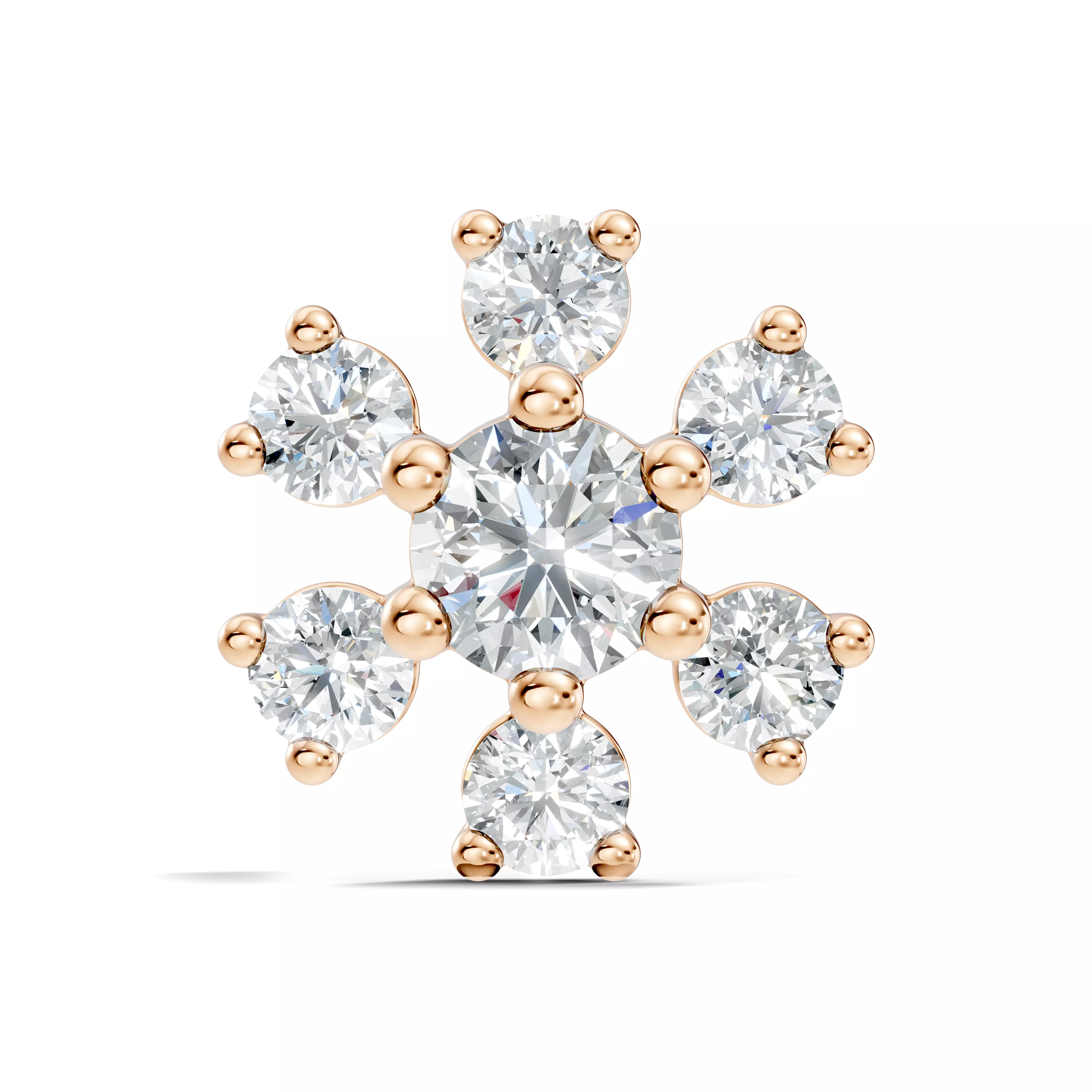 Diamond Nose Pin 3D print model