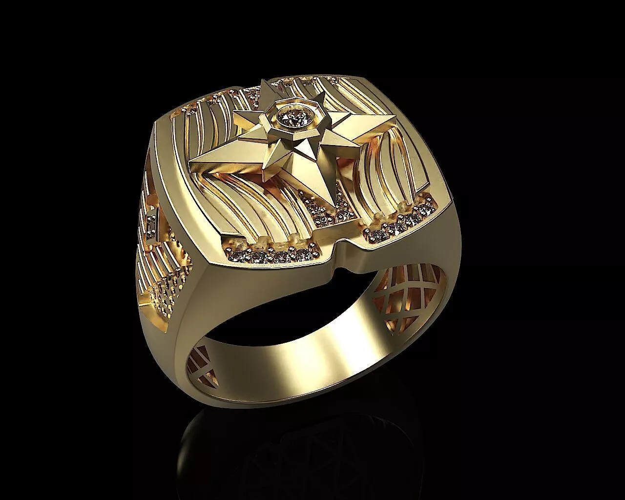 Man Unique RING 3D print model