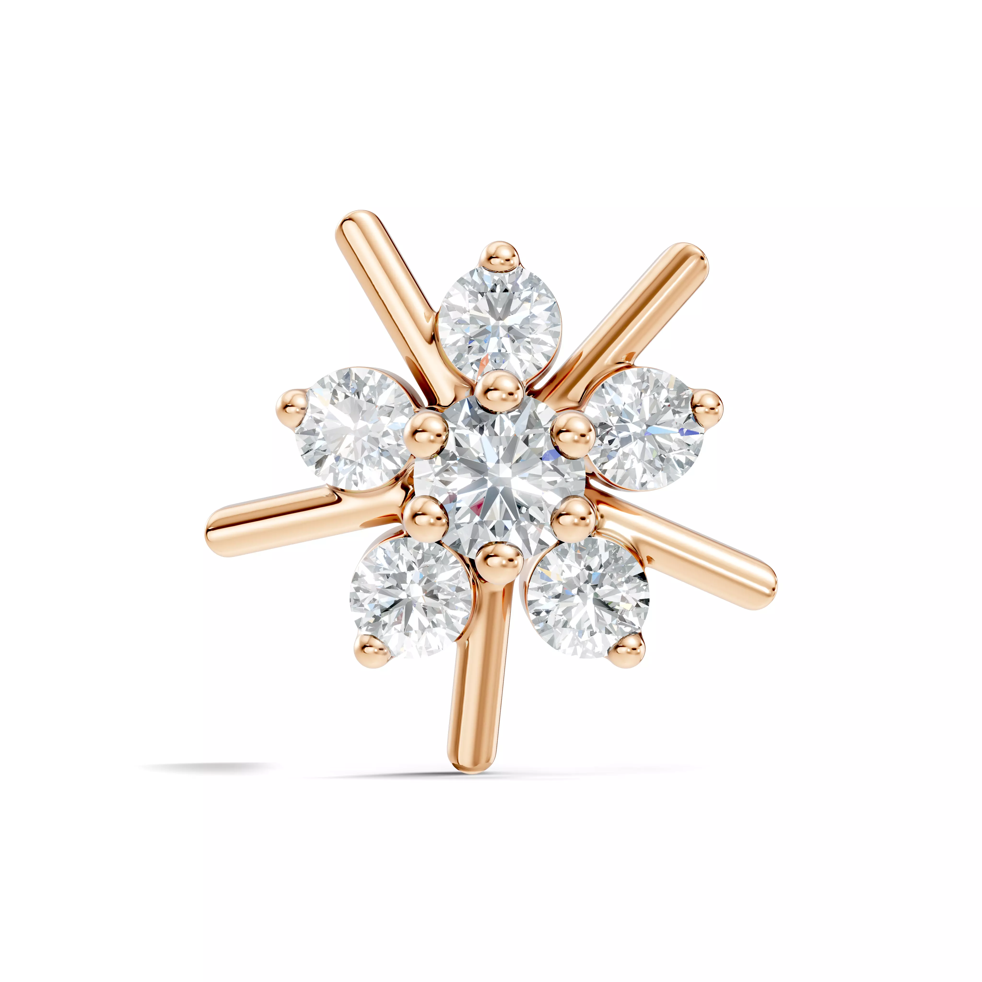 Diamond Nose Pin 3D print model