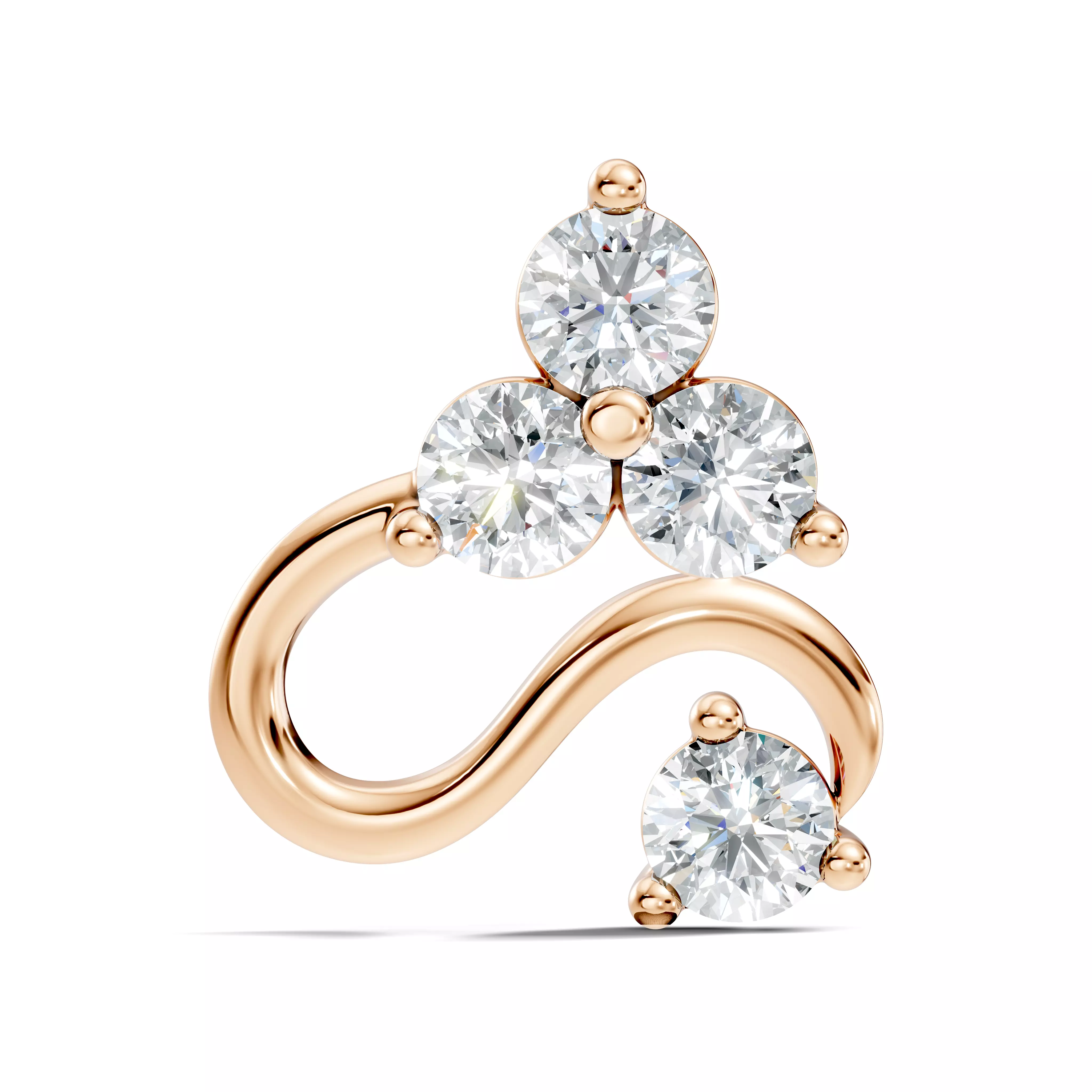 Diamond Nose Pin 3D print model