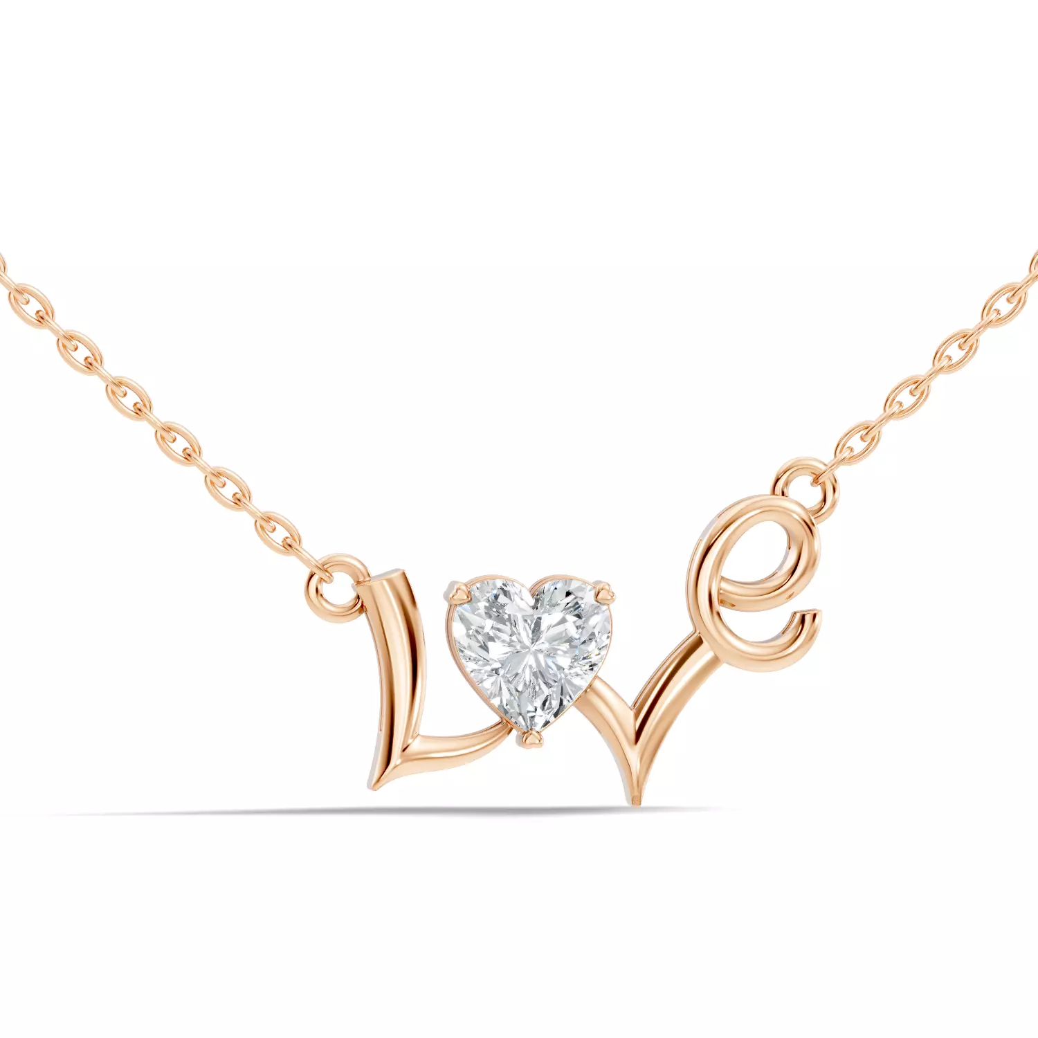 Diamond Love Pendant 3D print model