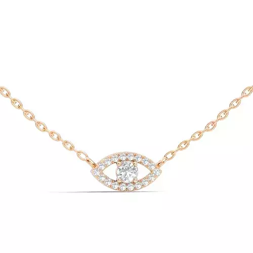 Round Solitaire Pendant 